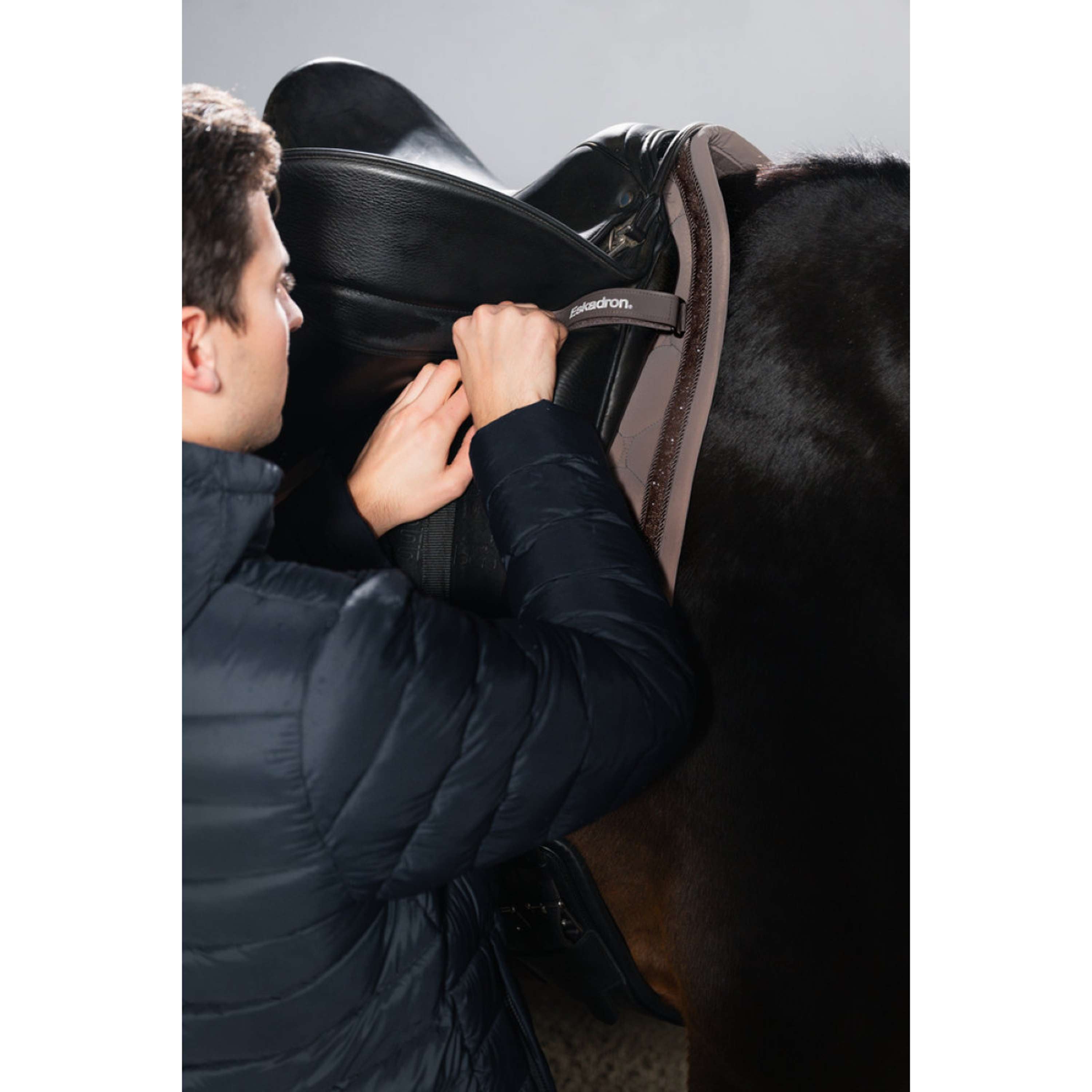 Eskadron Tapis de Selle Dynamics Silk Jewel Dressage Powdertaupe