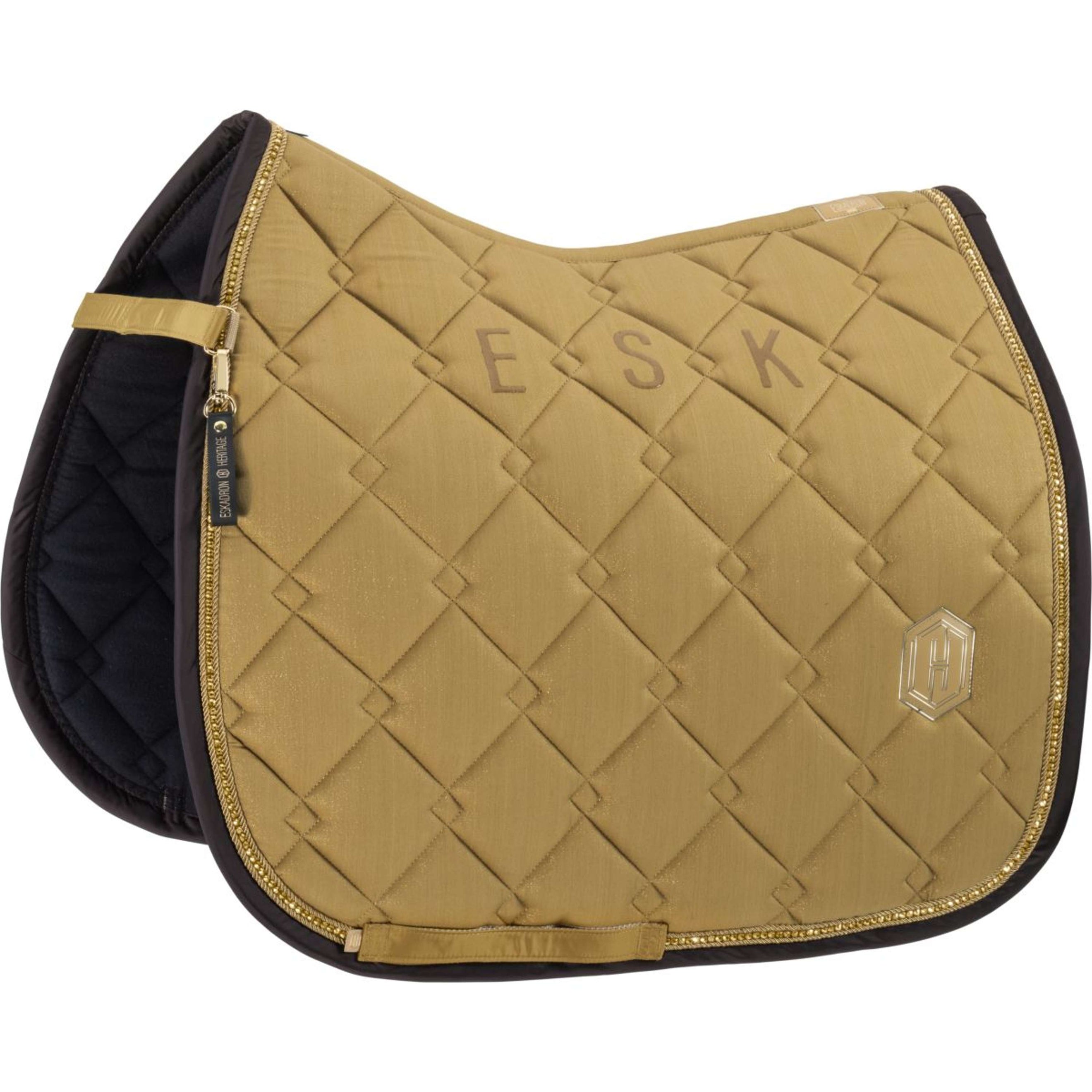 Eskadron Tapis de Selle Heritage Cotton Glitter Crystal Dressage Cardamom