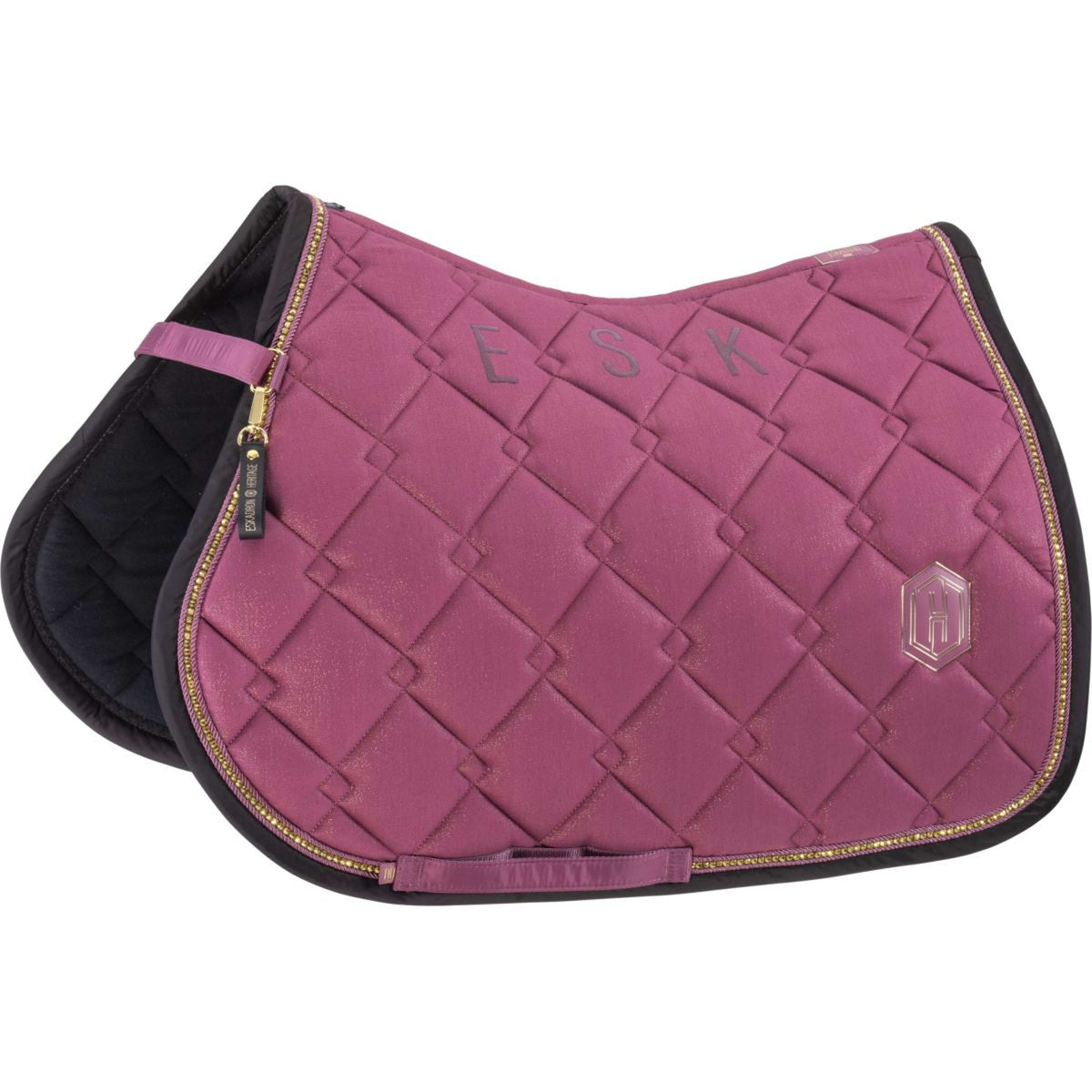 Eskadron Tapis de Selle Heritage Cotton Glitter Crystal Polyvalent Wildberry