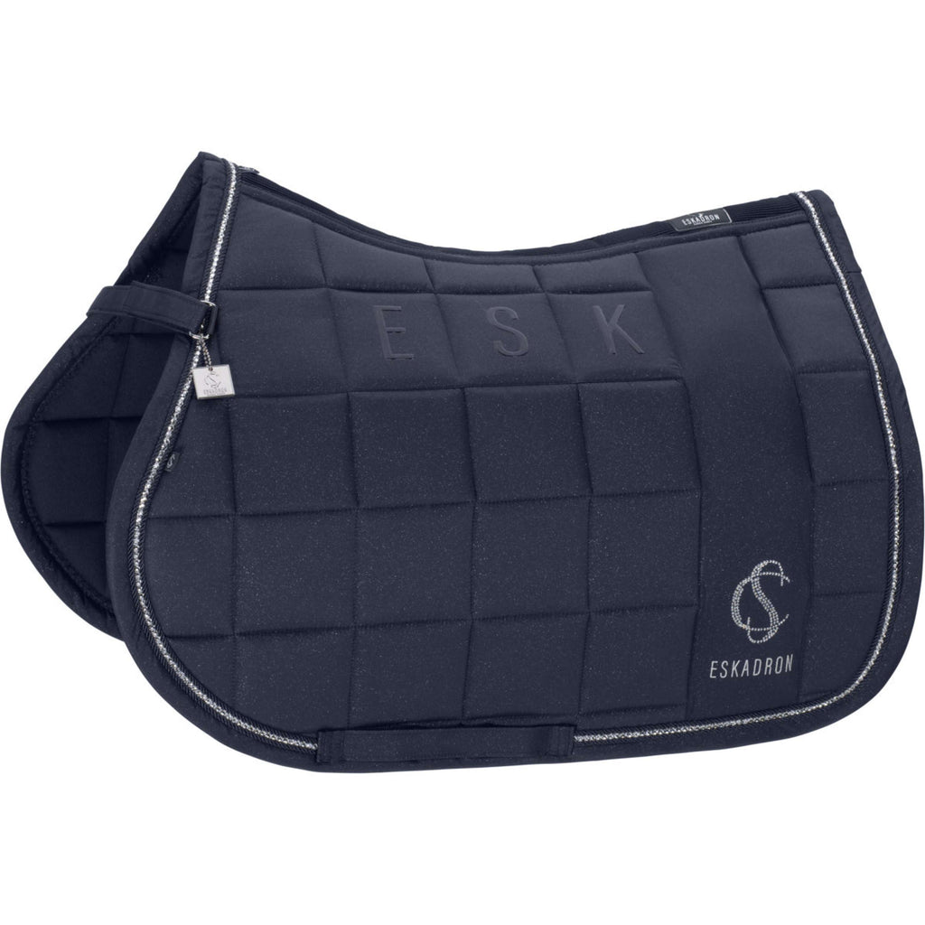 Eskadron Tapis de Selle Classic Sports Big Square Sparkle Polyvalent Marin