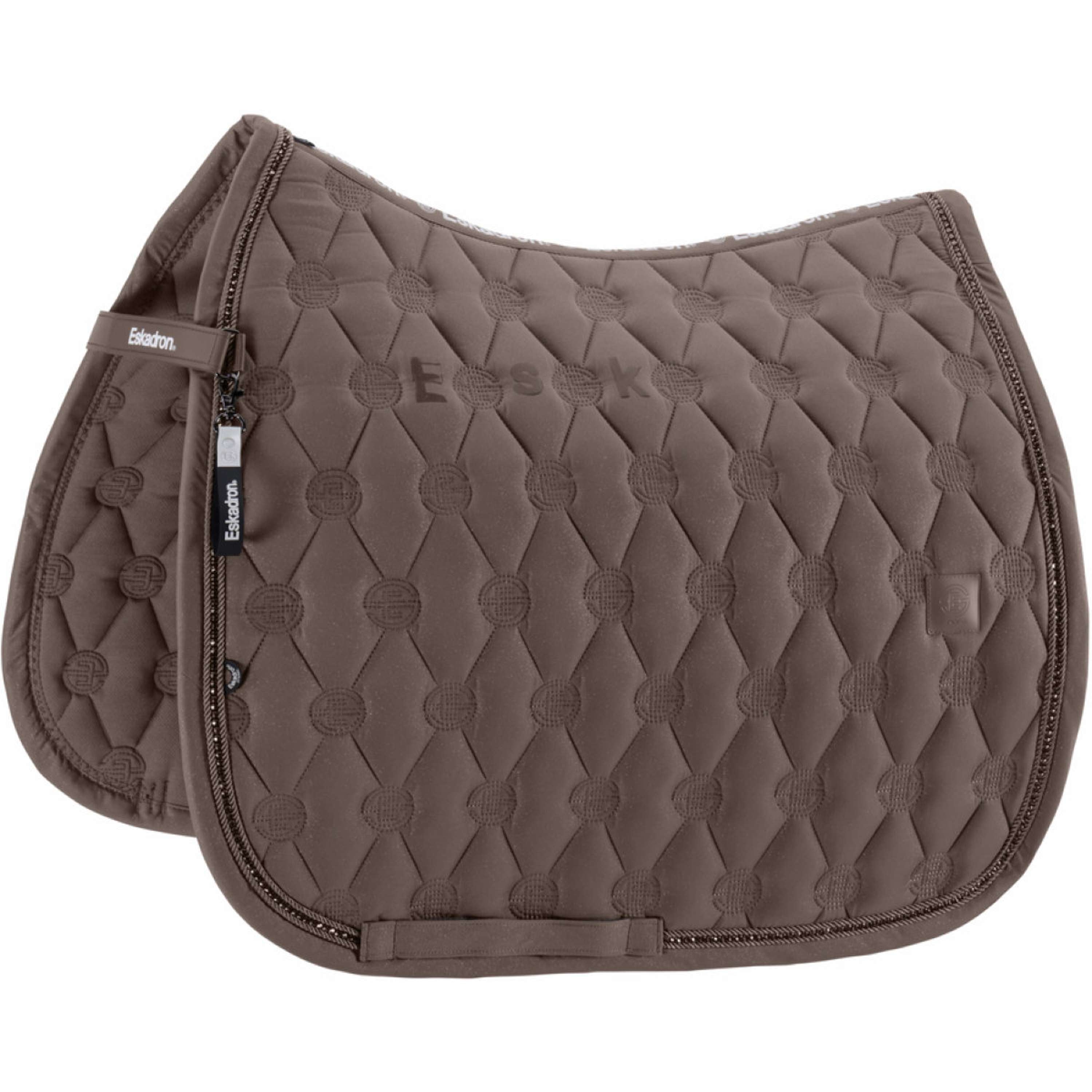 Eskadron Tapis de Selle Dynamics Sparkle Crystal Dressage Powdertaupe