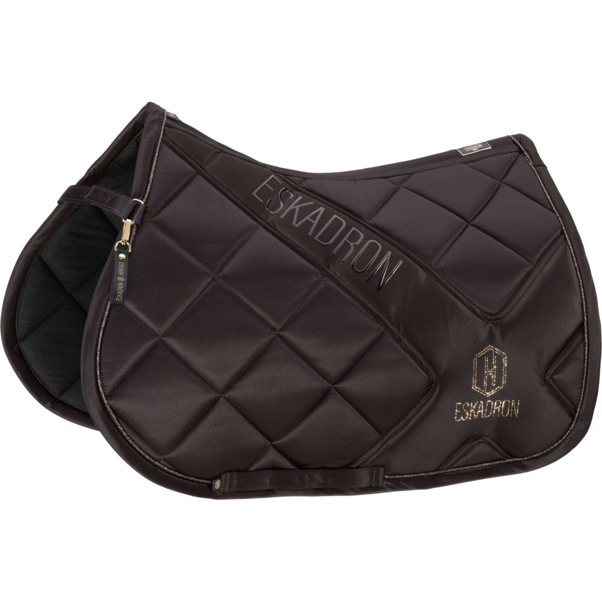 Eskadron Tapis de Selle Heritage Bicross Mattgloss Polyvalent Black Truffle