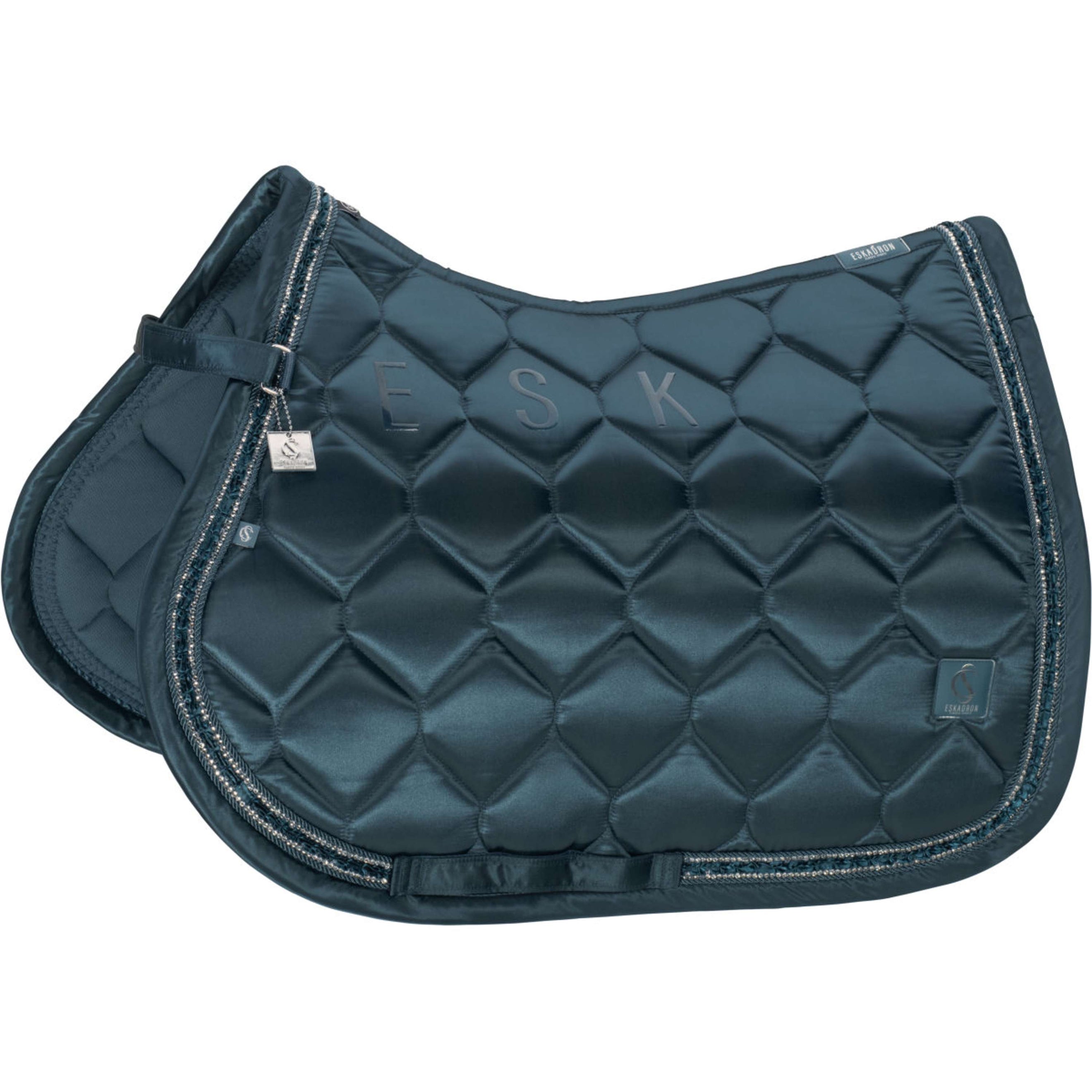 Eskadron Tapis de Selle Classic Sports Satin Frills Polyvalent Ocean Eskadron Tapis de Selle Classic Sports Satin Frills Polyvalent Ocean