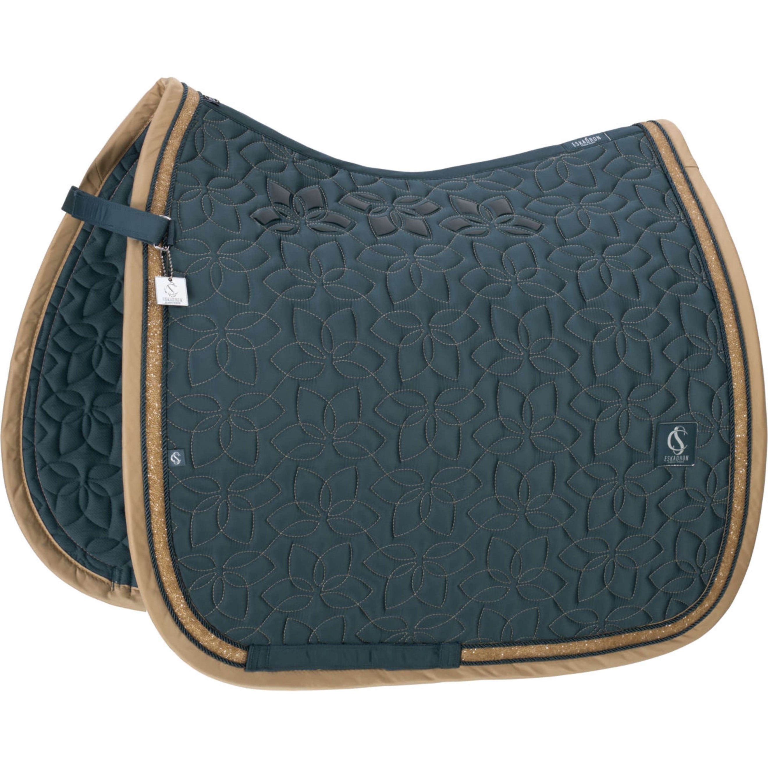 Eskadron Tapis de Selle Classic Sports Glossy Jewel Contrast Dressage Ocean