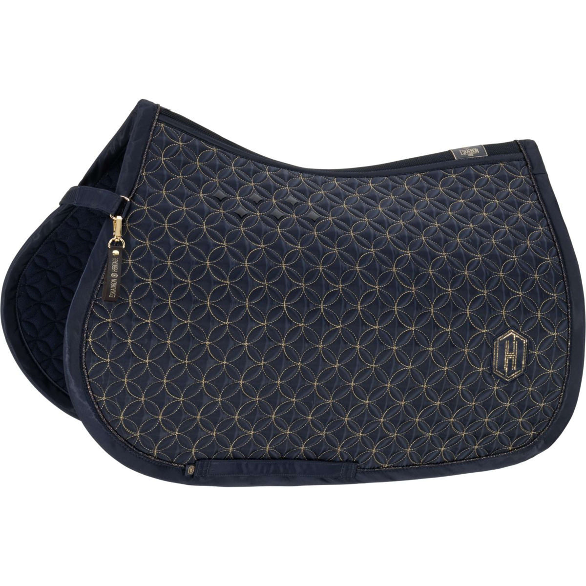 Eskadron Tapis de Selle Heritage Highgloss Contrast Polyvalent Marin