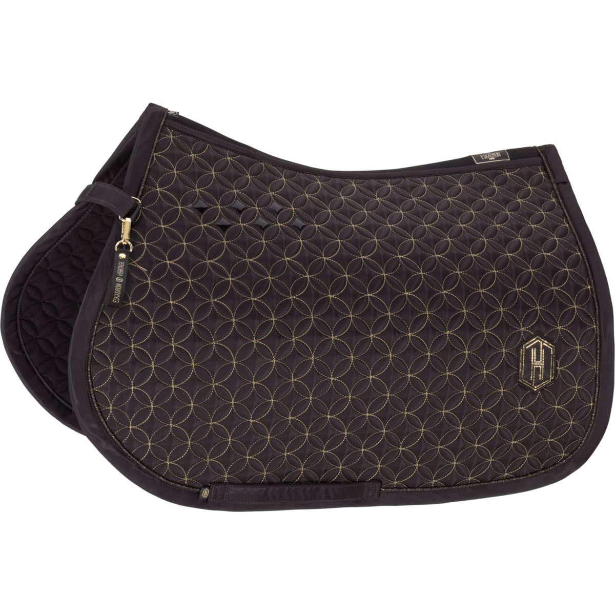 Eskadron Tapis de Selle Heritage Highgloss Contrast Polyvalent Black Truffle