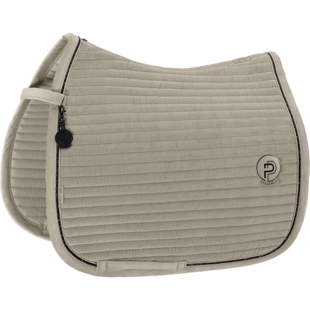 Eskadron Tapis de Selle Platinum '26 Velvet Crystal Dressage Pale Grey