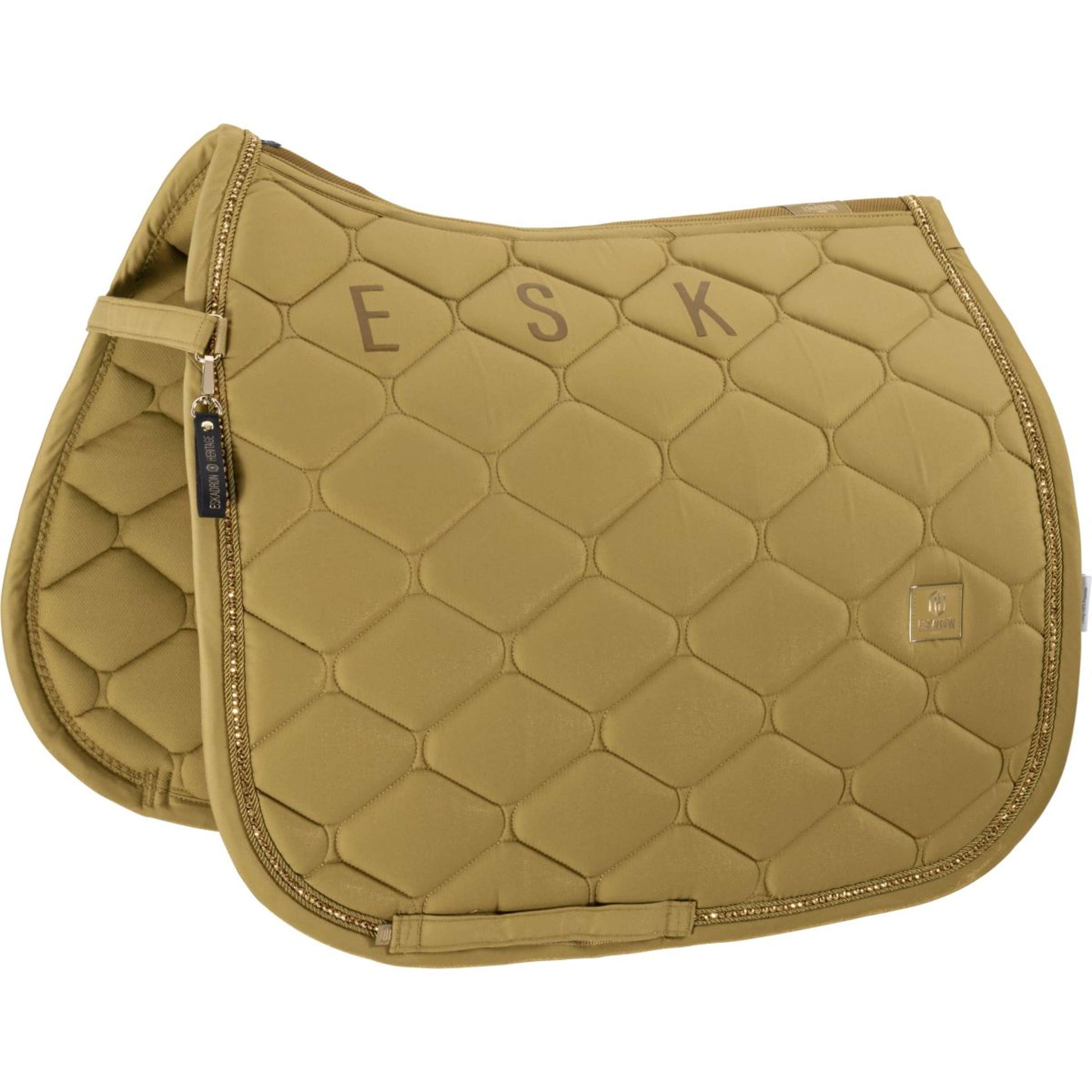 Eskadron Tapis de Selle Heritage Glam Crystal Dressage Cardamom Eskadron Tapis de Selle Heritage Glam Crystal Dressage Cardamom