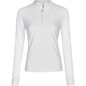 Eskadron Chemise Reflexx Half-Zip Longues Manches Blanc