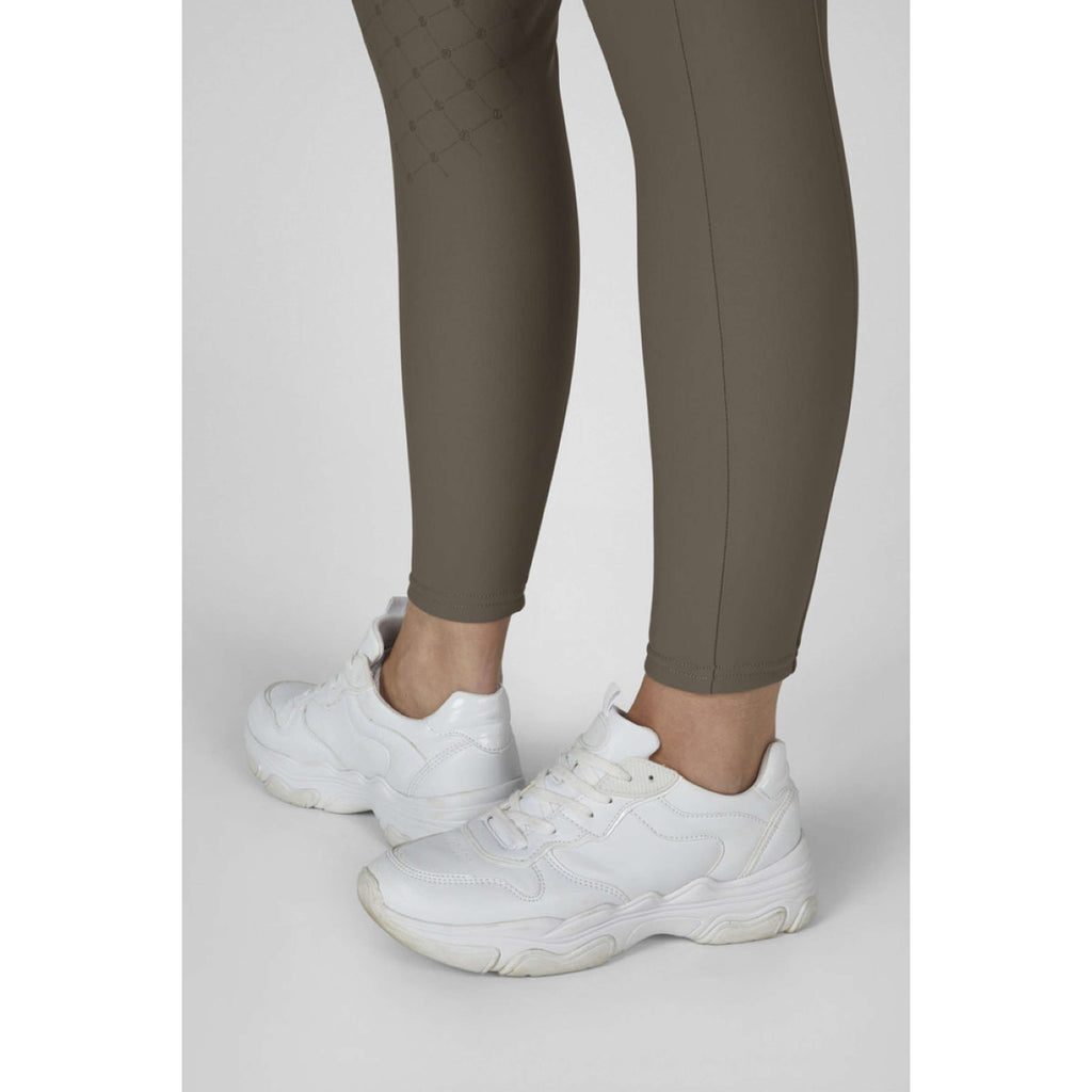 Eskadron Legging d'Équitation Dynamics Cosy Full Grip Powdertaupe