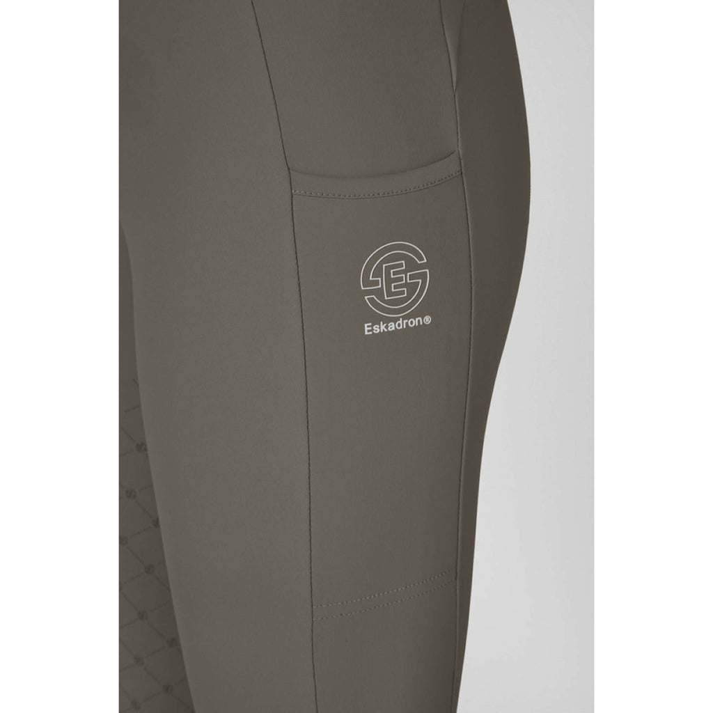 Eskadron Legging d'Équitation Dynamics Cosy Full Grip Powdertaupe