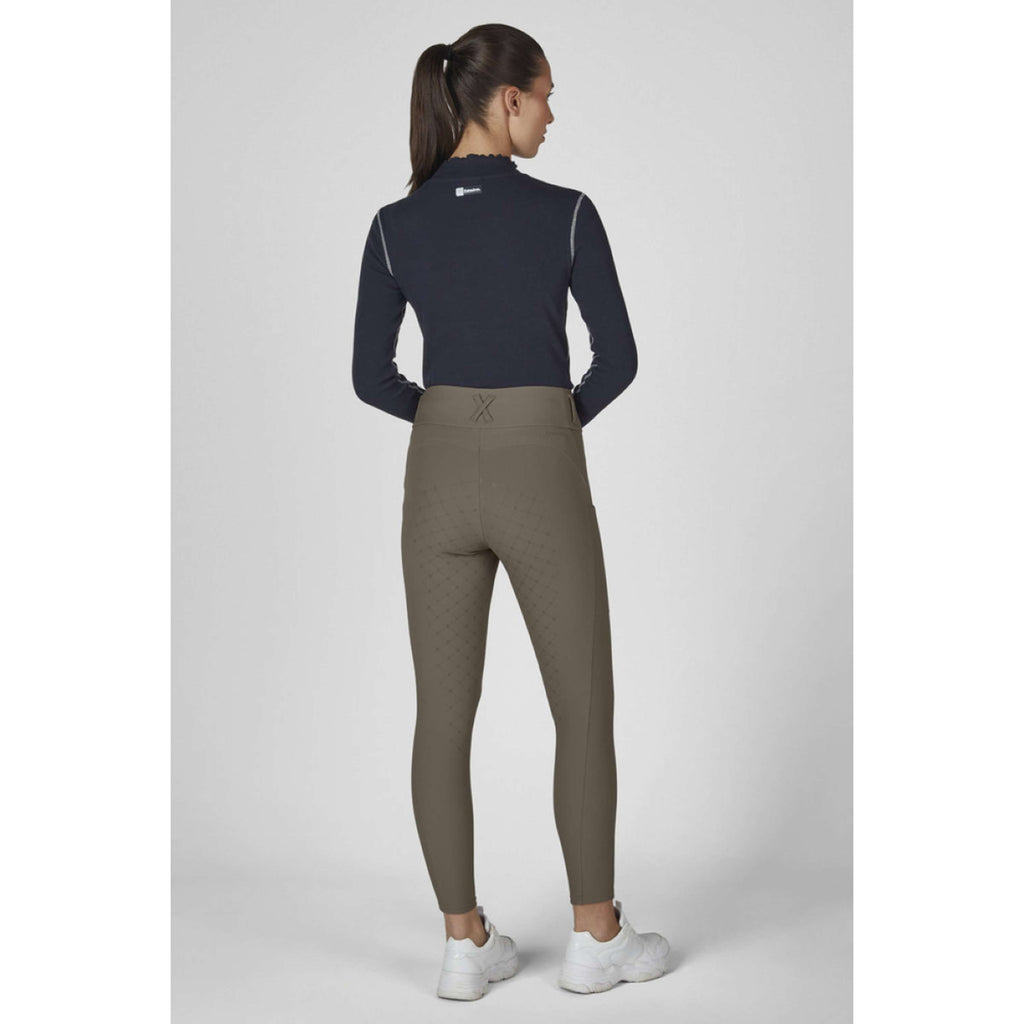 Eskadron Legging d'Équitation Dynamics Cosy Full Grip Powdertaupe