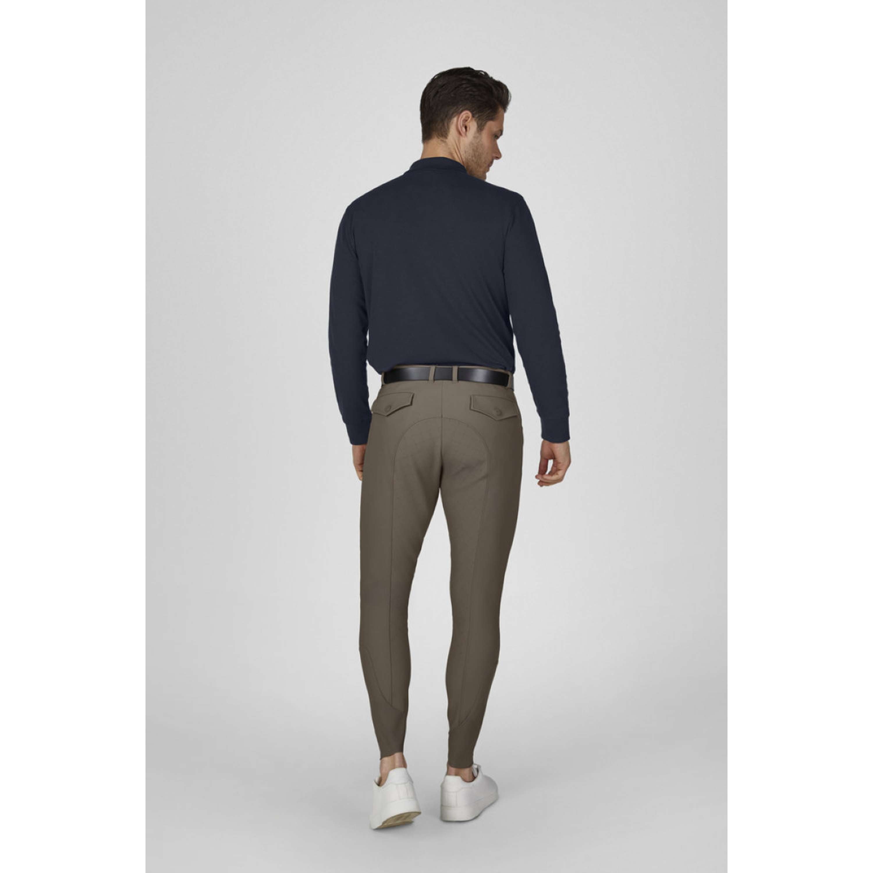 Eskadron Pantalon d'Équitation Dynamics Full Grip Hommes Powdertaupe