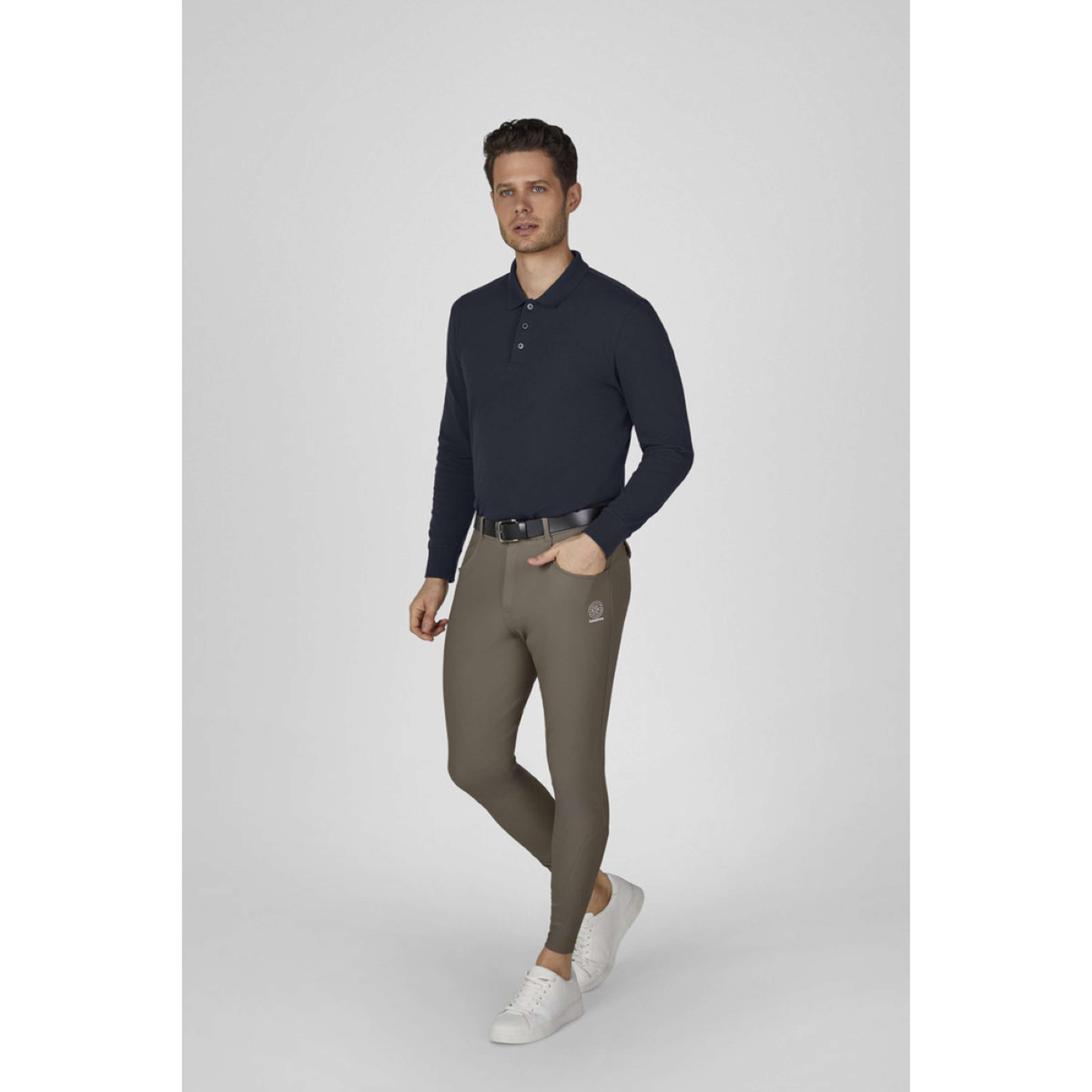 Eskadron Pantalon d'Équitation Dynamics Full Grip Hommes Powdertaupe