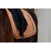 Eskadron Platinum Tapis de Selle Dressage Highgloss Peacock Cognac