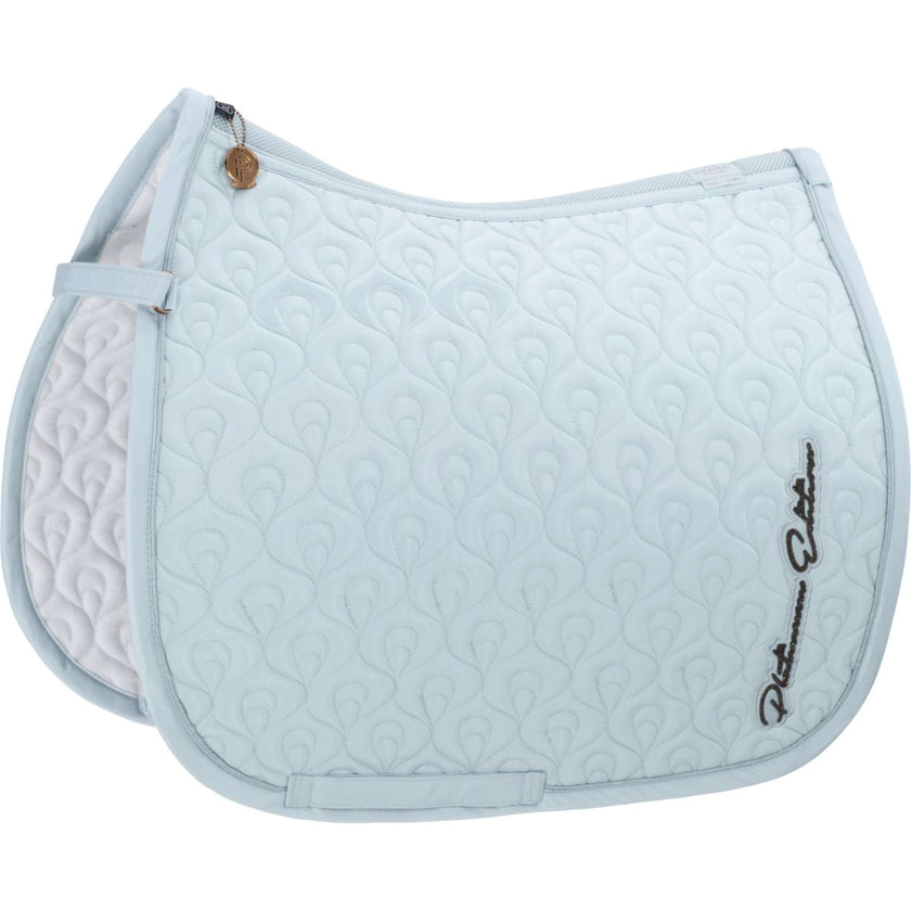 Eskadron Platinum Tapis de Selle Dressage Highgloss Peacock Powder Blue