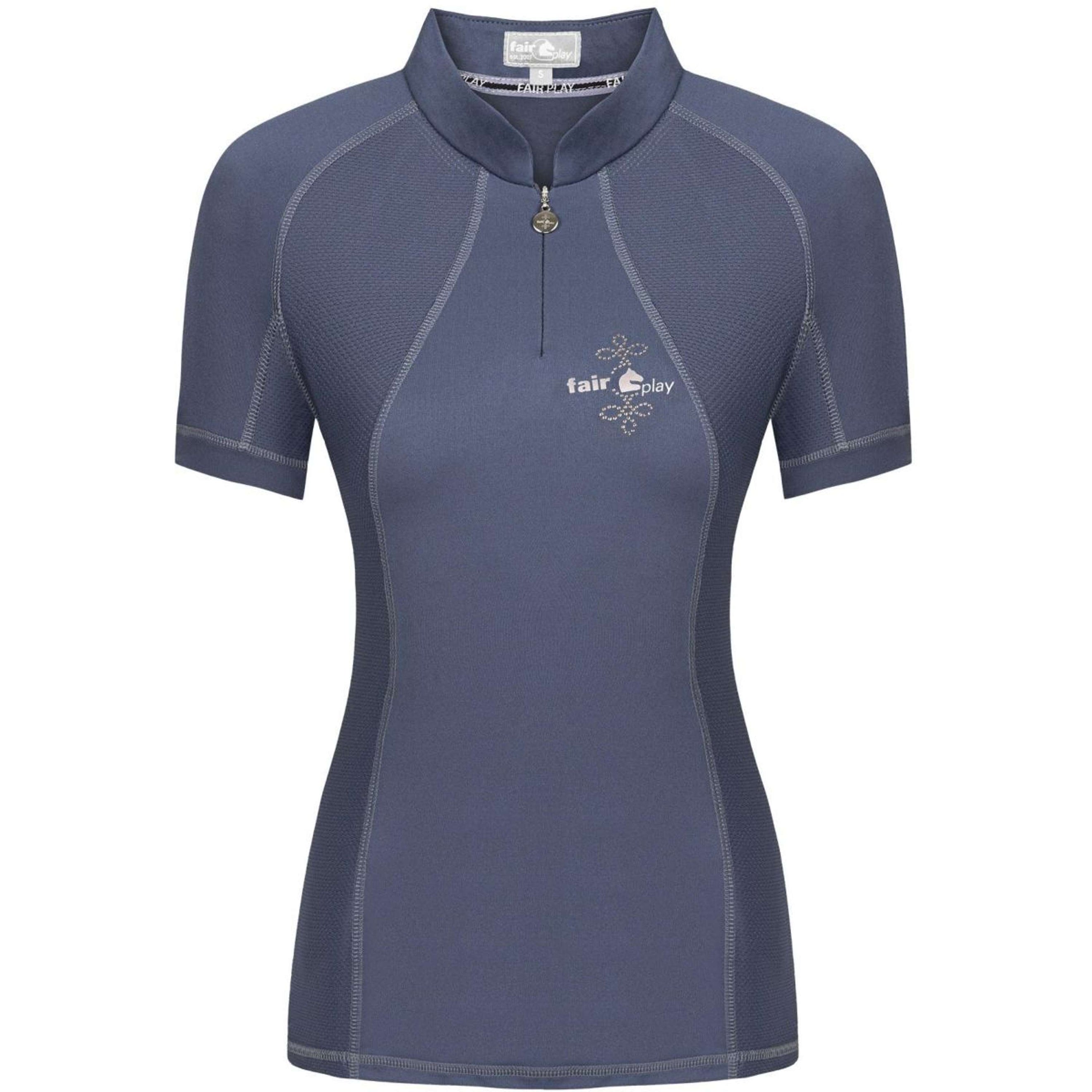 Fair Play Chemise Paula Courte Manche Steel Blue