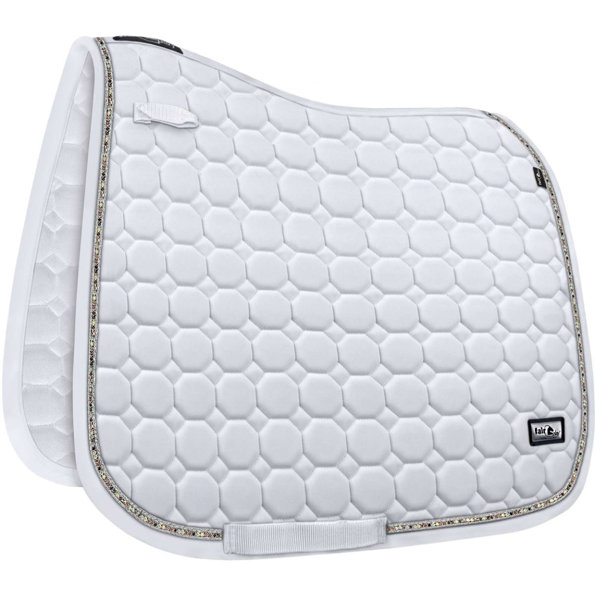 Fair Play Tapis de Selle Jaspar Dressage Blanc Full Blanc