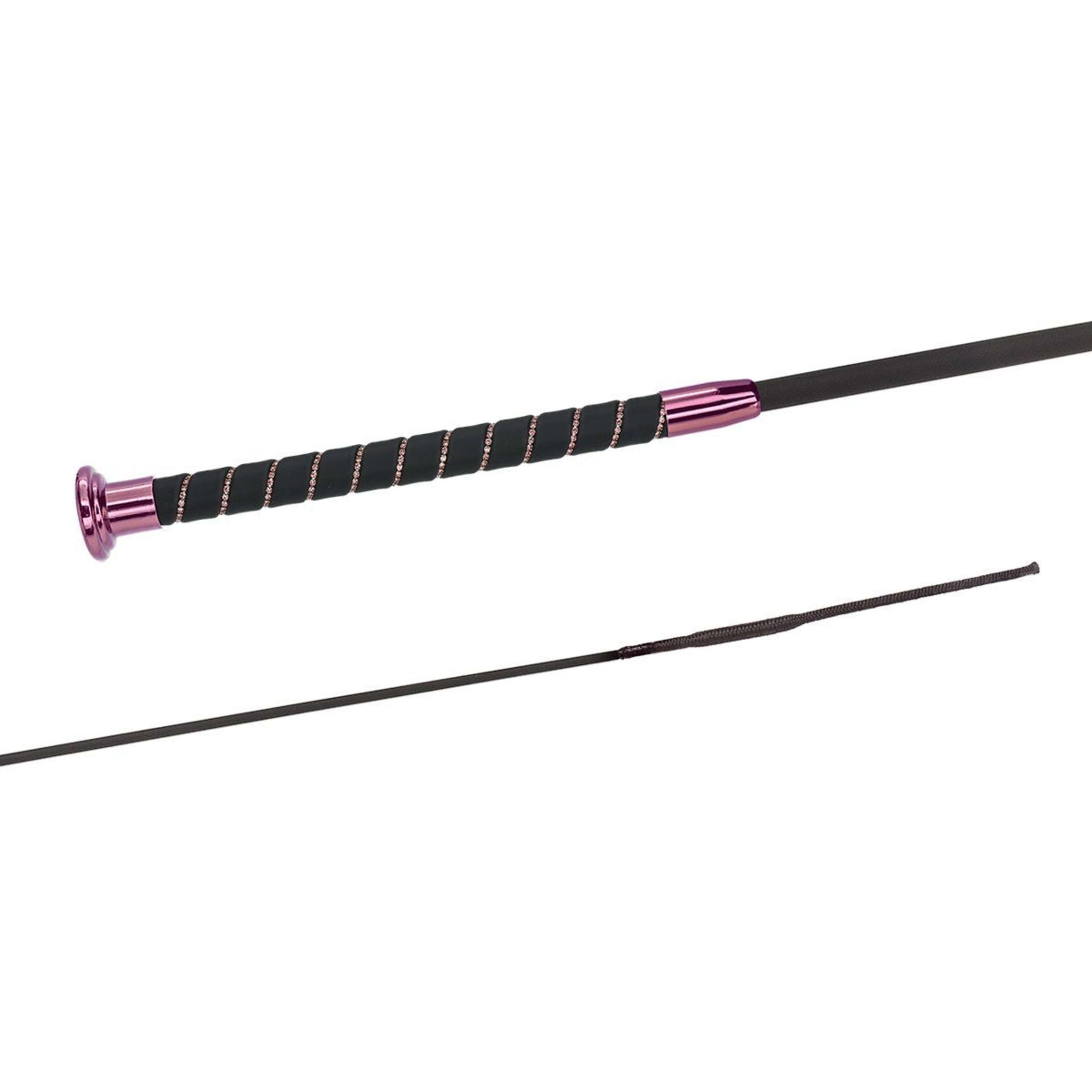 Fleck Cravache de Dressage SilkTouch Crystal Rose Fleck Cravache de Dressage SilkTouch Crystal Rose