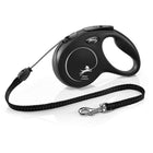 Flexi Laisse pour Chien New Classic Corde Noir