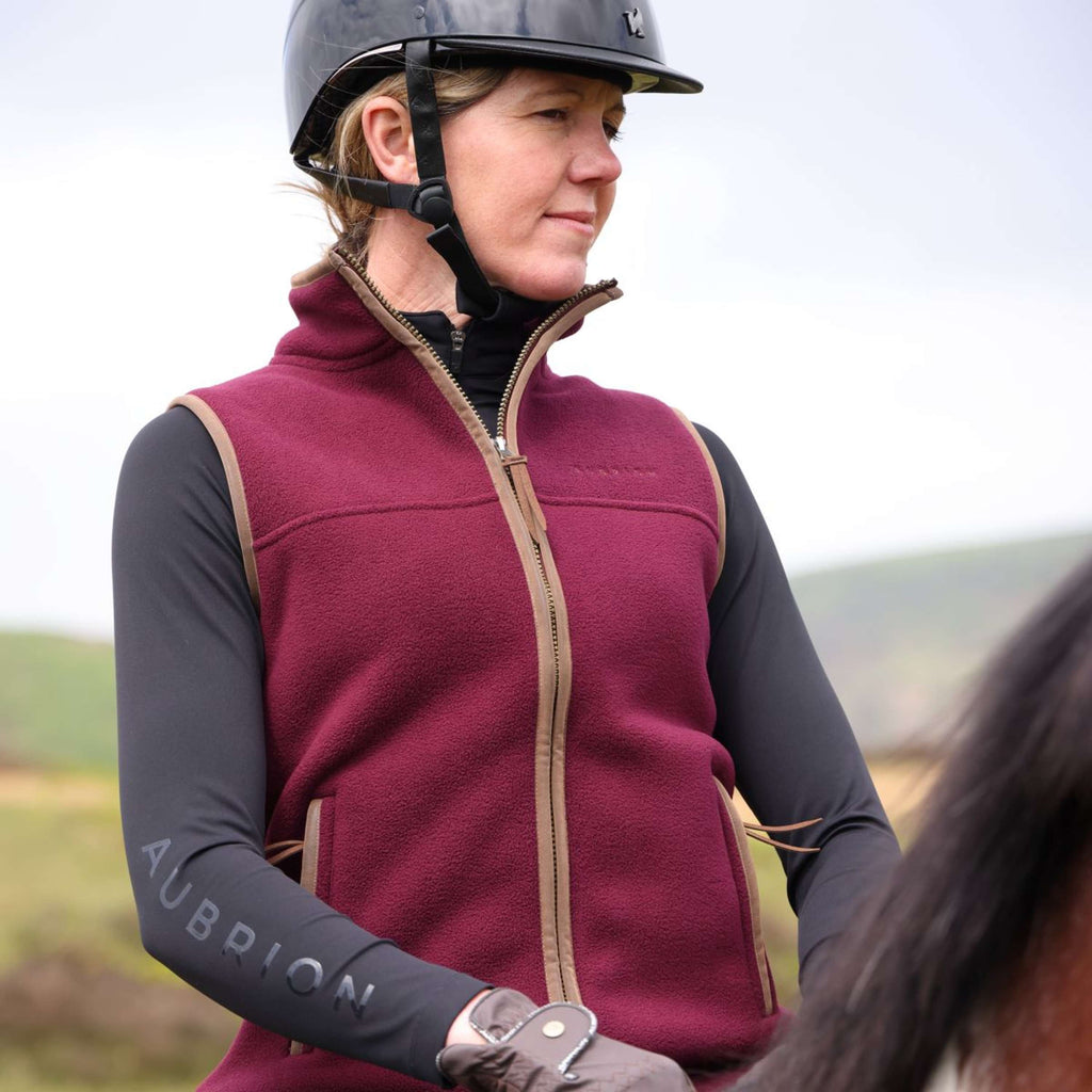 Aubrion by Shires Bodychauffant Original Fleece Maroon Red