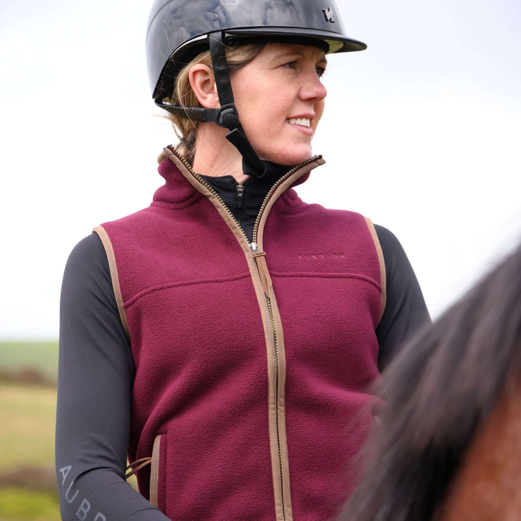 Aubrion by Shires Bodychauffant Original Fleece Maroon Red