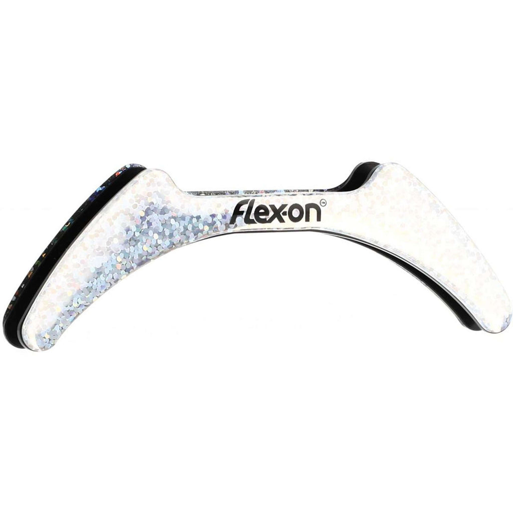 Flex-On Autocollant Green-Compostie Paillettes Argent