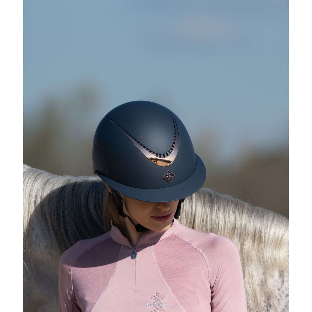 Fair Play Bombe Apoleus Rosegold Wide Visor Marin