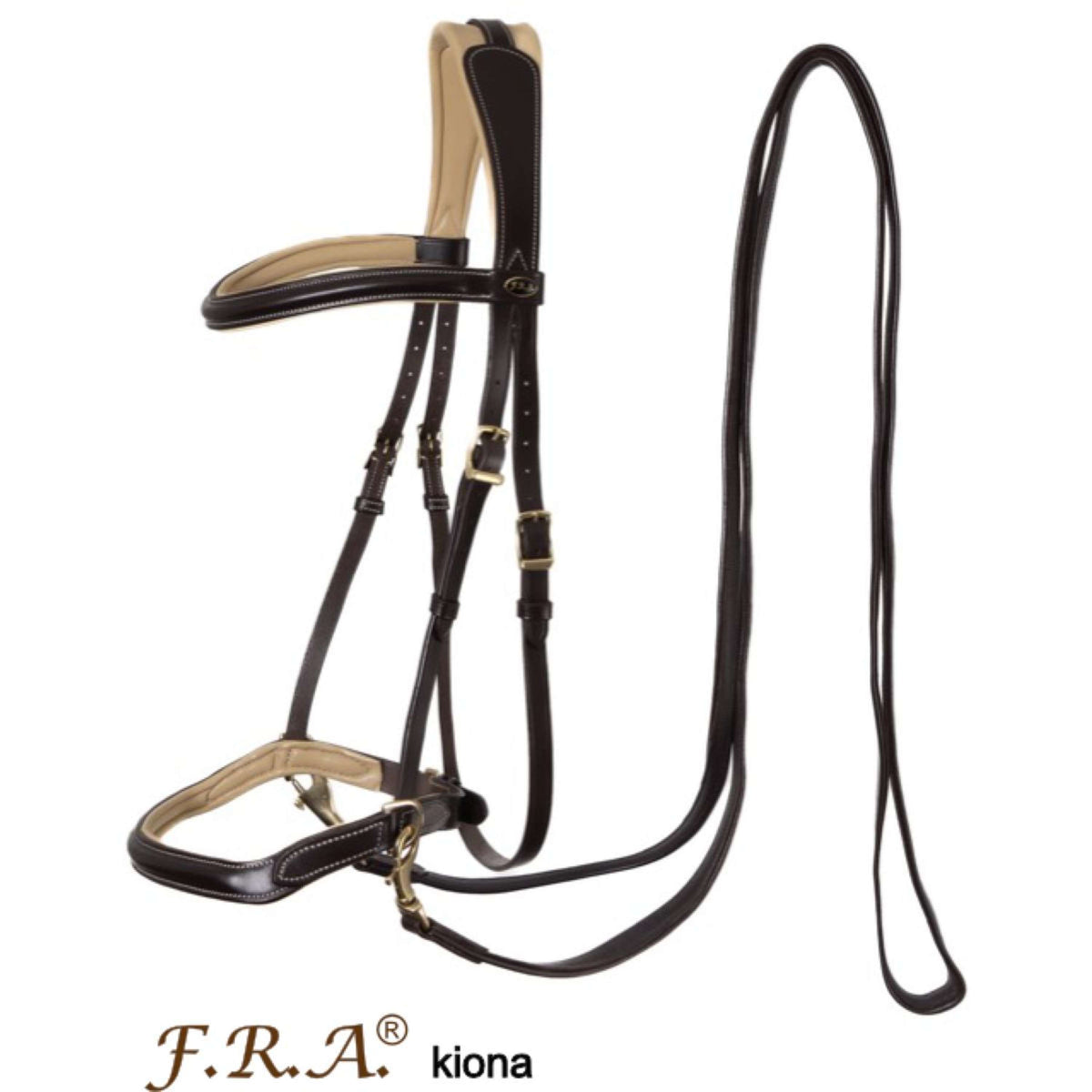 F.R.A. Bridon sans Mors Kiona Marron/beige