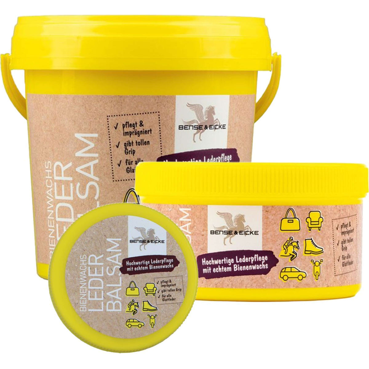 Bense & Eicke Baume pour Cuir avec Cire d'Abeille