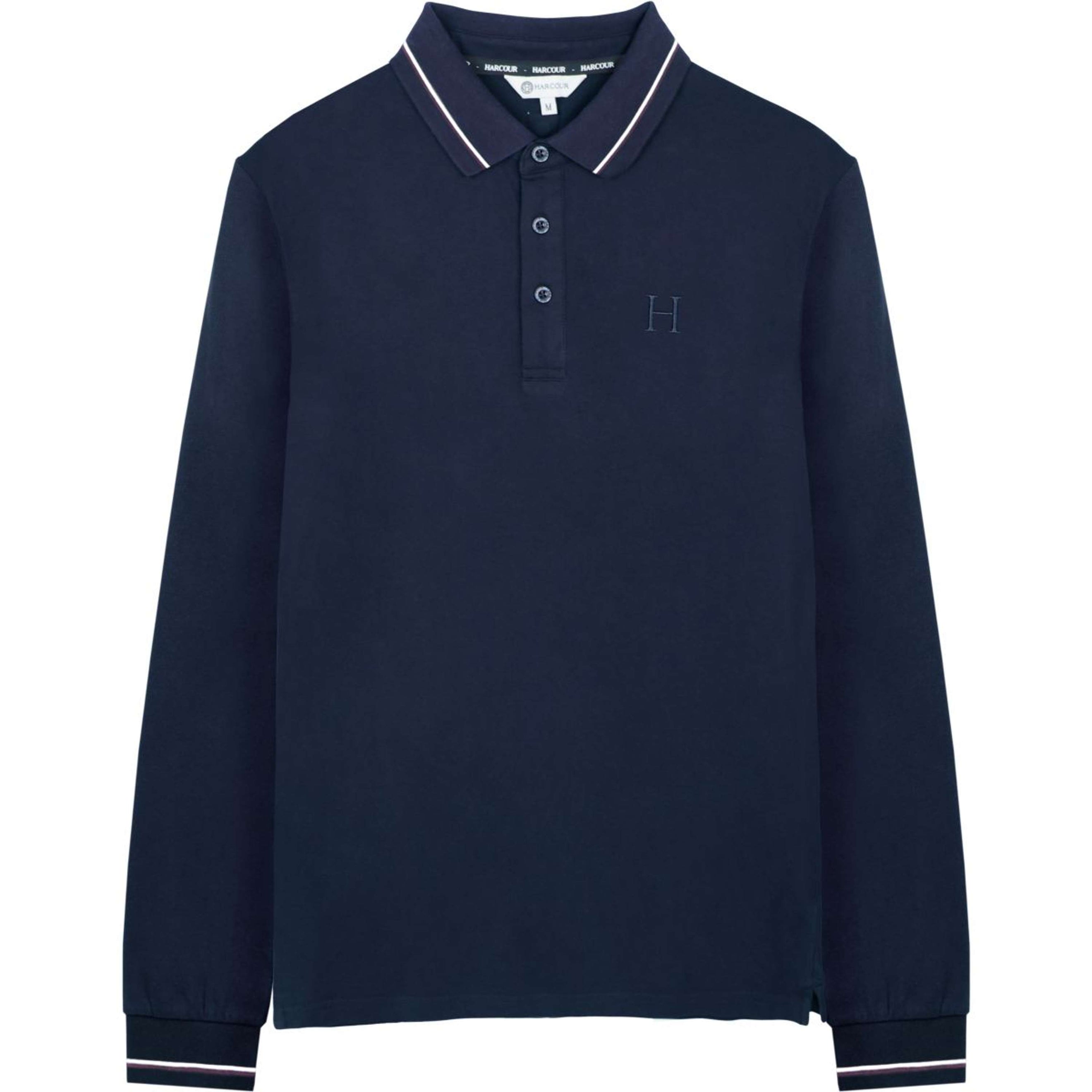 Harcour Polo Pablo LS Hommes Marin