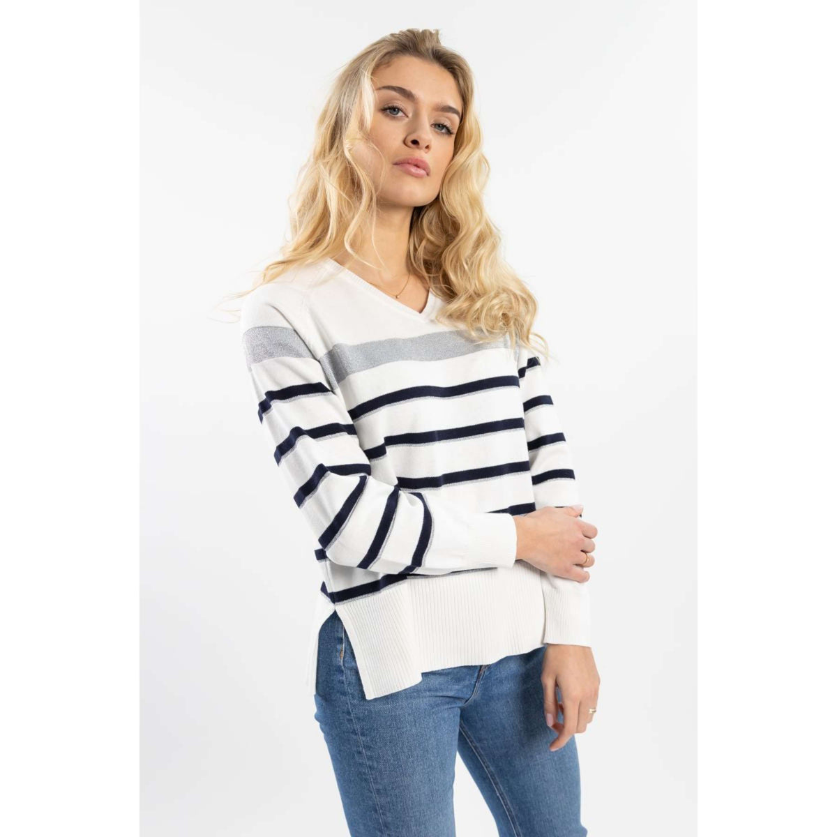 Harcour Pullover Swala Femme Blanc cassé