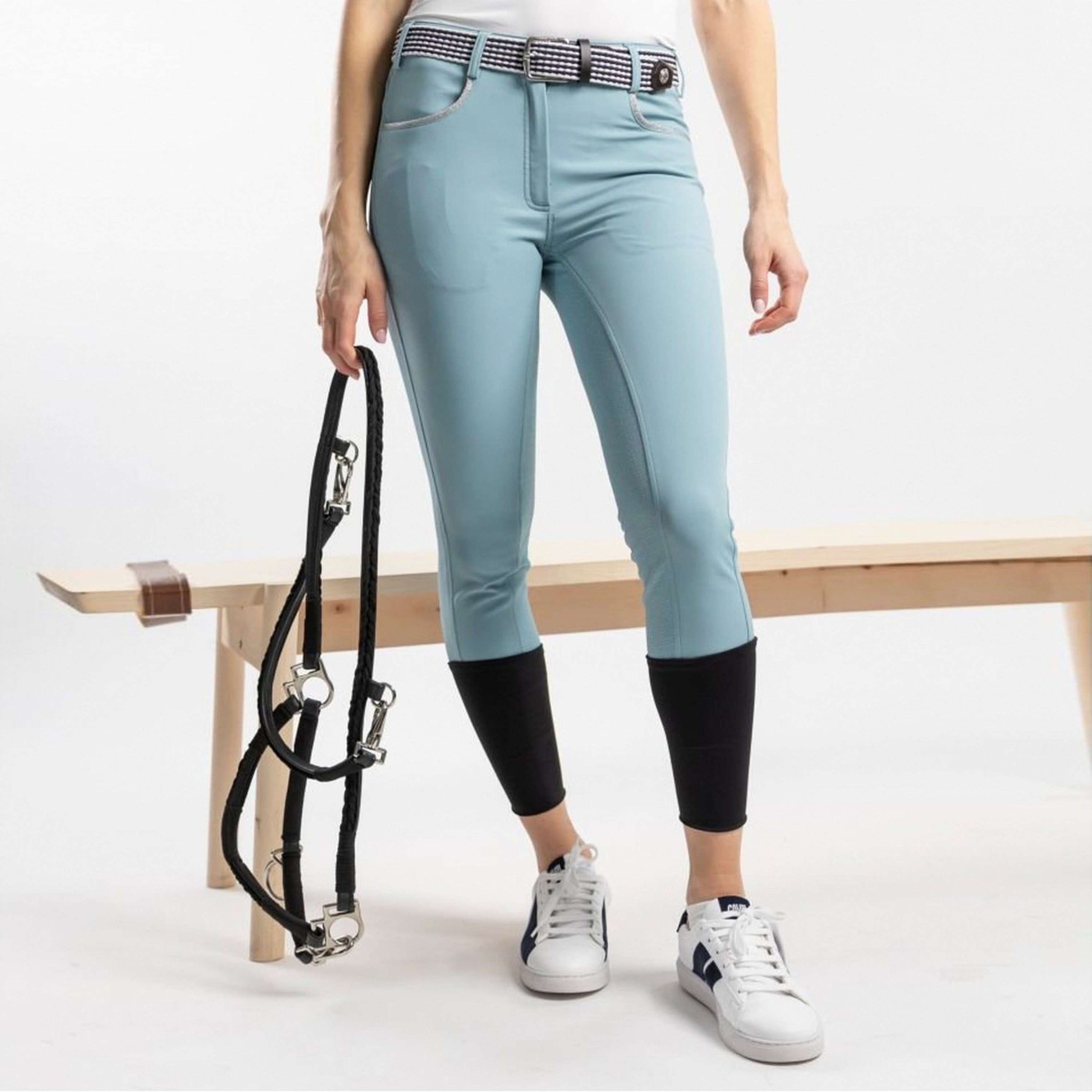 Harcour Pantalon d'Équitation Vogue System Grip Femmes Vert clair