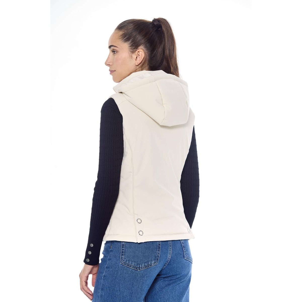 Harcour Gilet Sans Manches Bernie Femme Ivoire