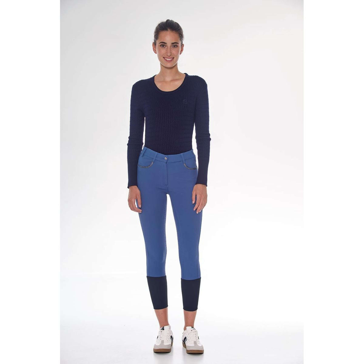 Harcour Pantalon d'Équitation Boogie Femme Steel Blue