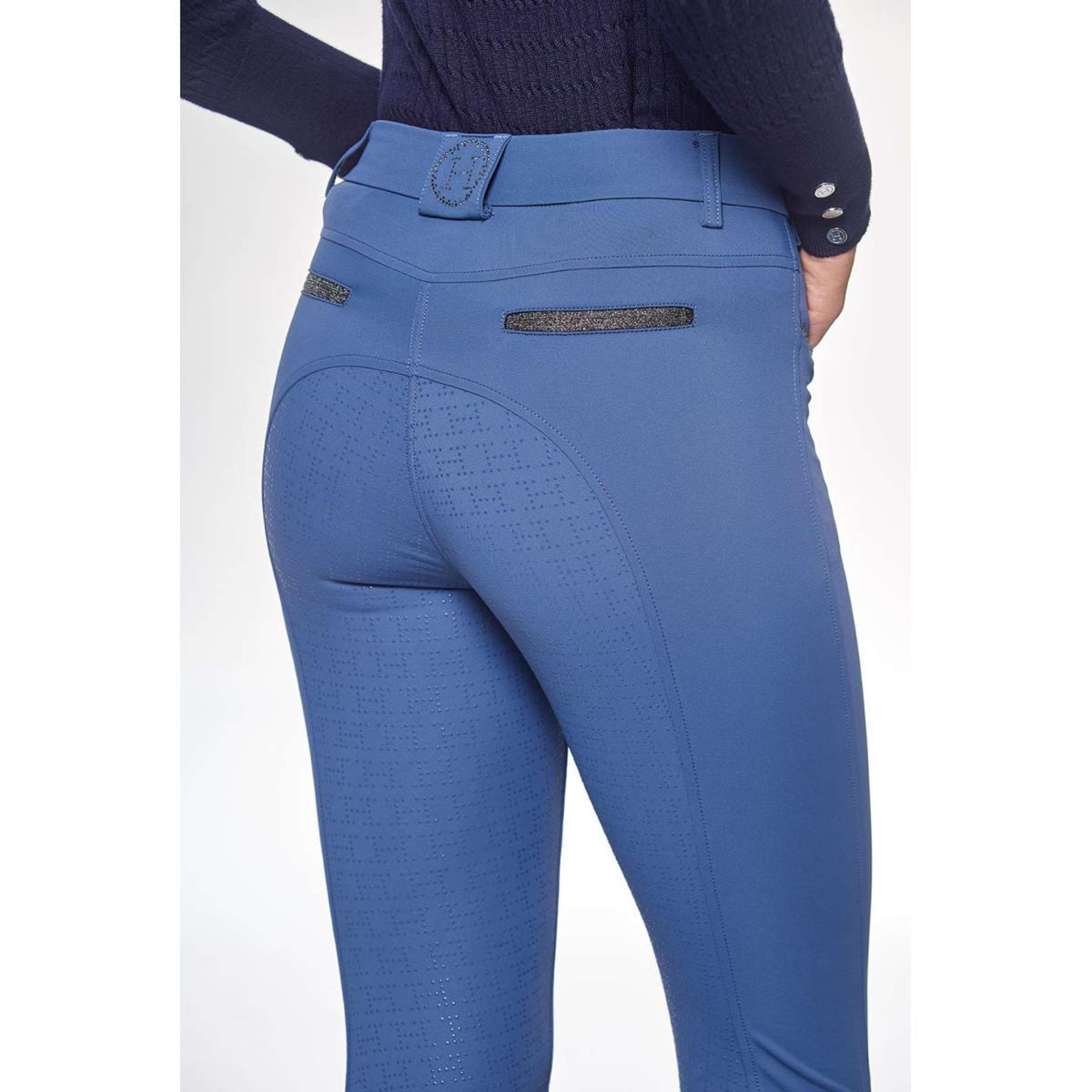 Harcour Pantalon d'Équitation Boogie Femme Steel Blue