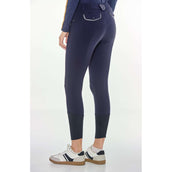 Harcour Pantalon d'Équitation Jaipur Fix System Grip Polarfleece Femme Marin