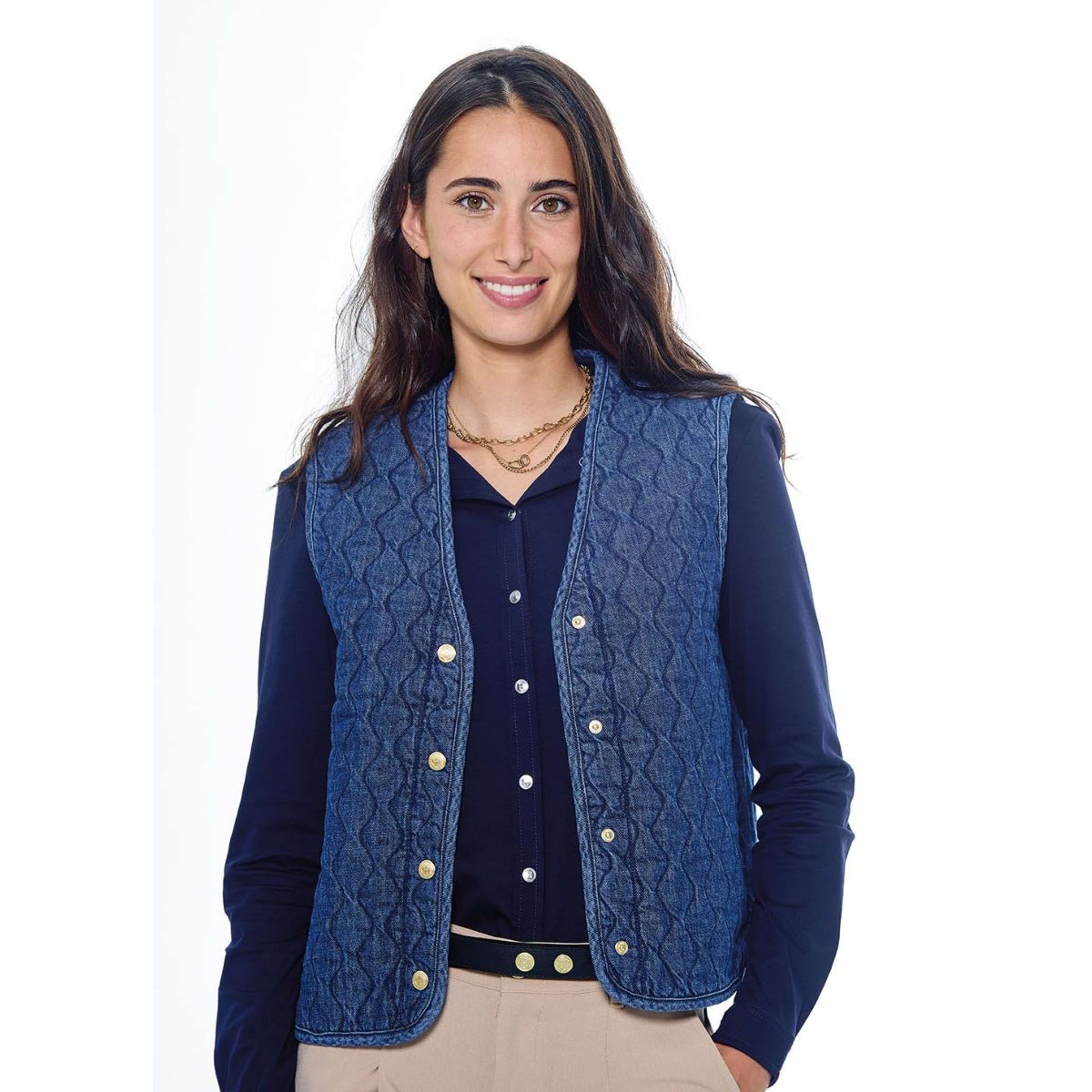 Harcour Gilet Joeva Femme Denim