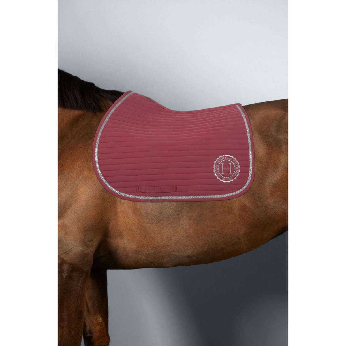 Harcour Tapis de Selle Karembar de Saut Blush