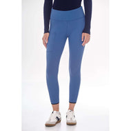 Harcour Legging d'Équitation Lili Polarfleece Femme Steel Blue