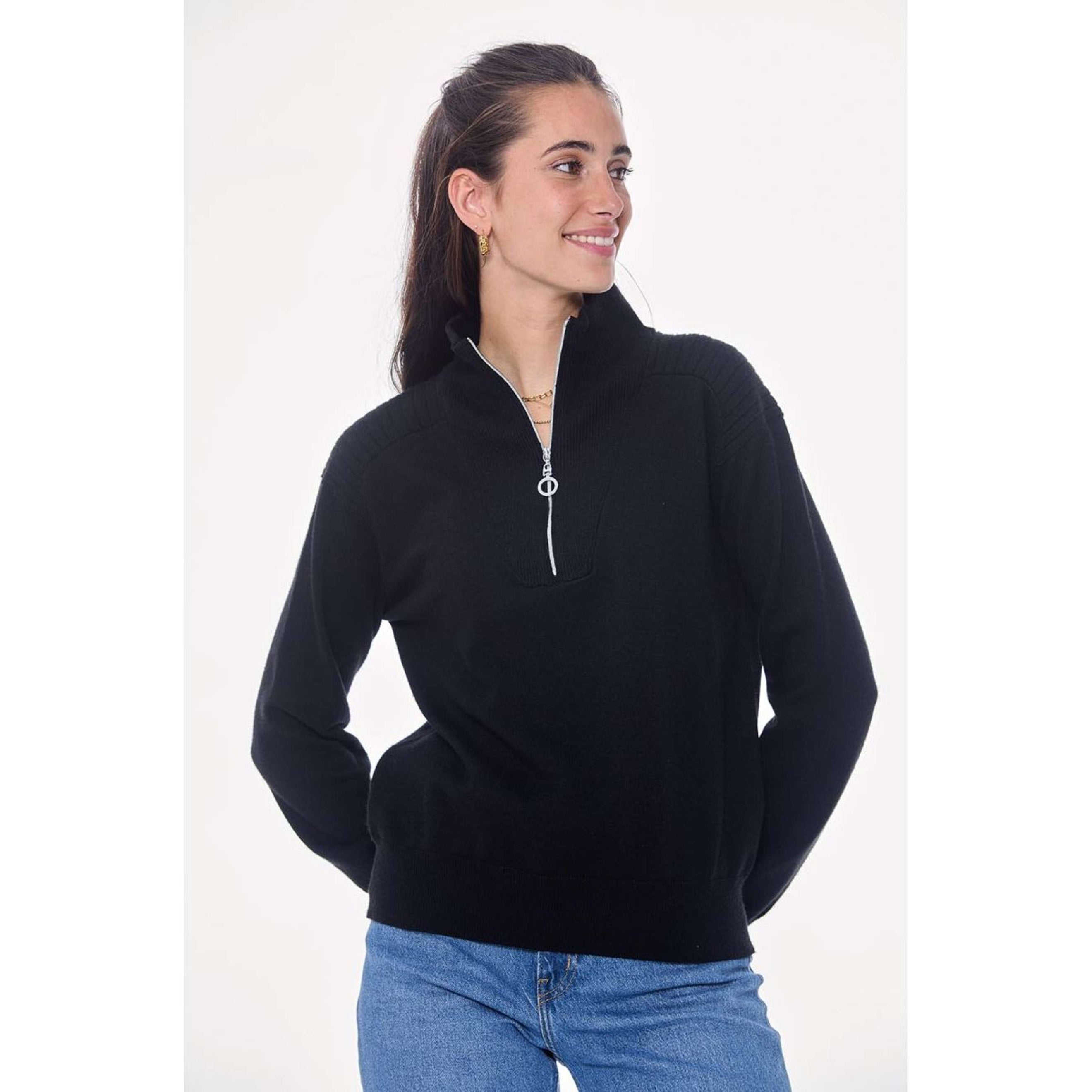 Harcour Pull Pachana Femme Noir