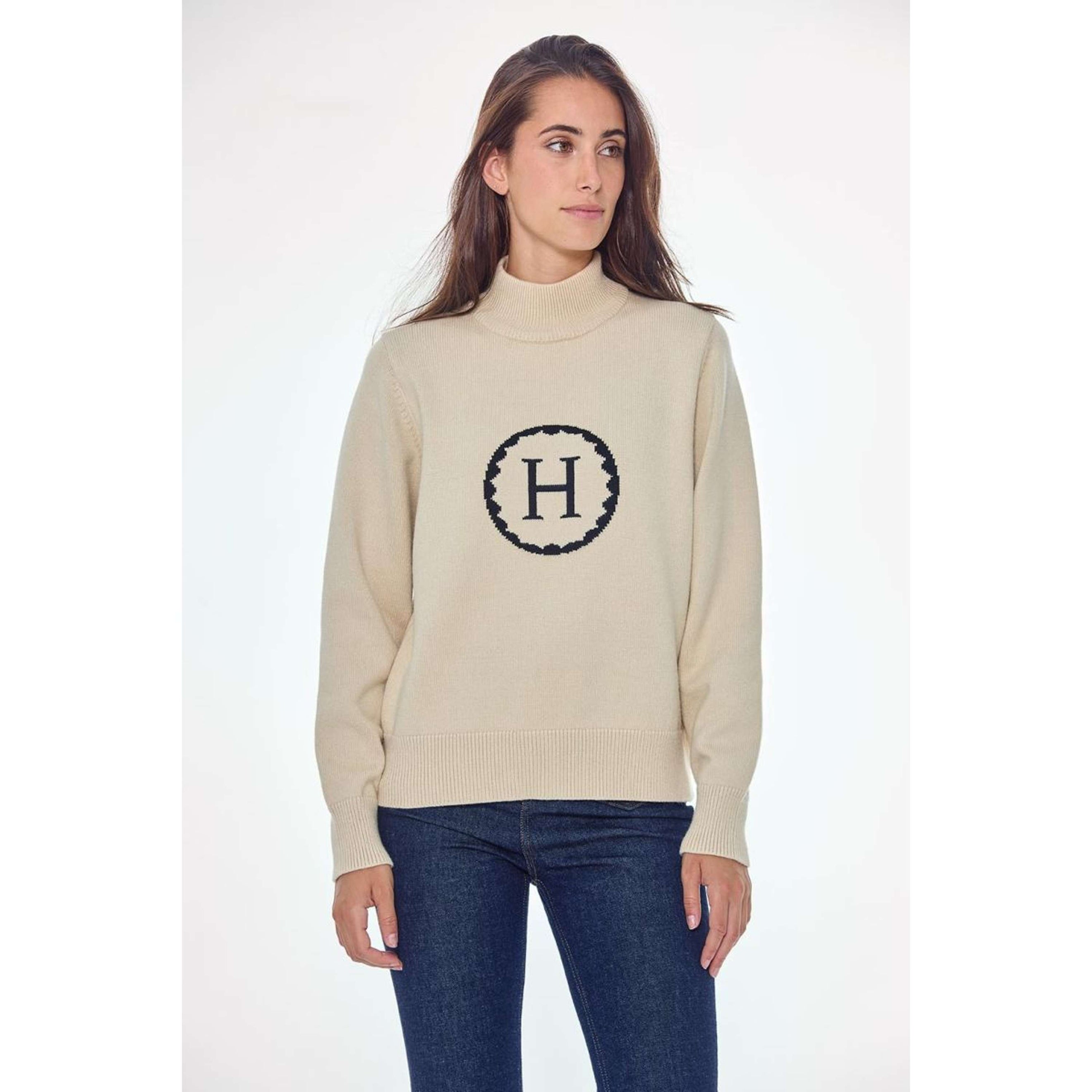 Harcour Pull Plaza Femme Ivoire