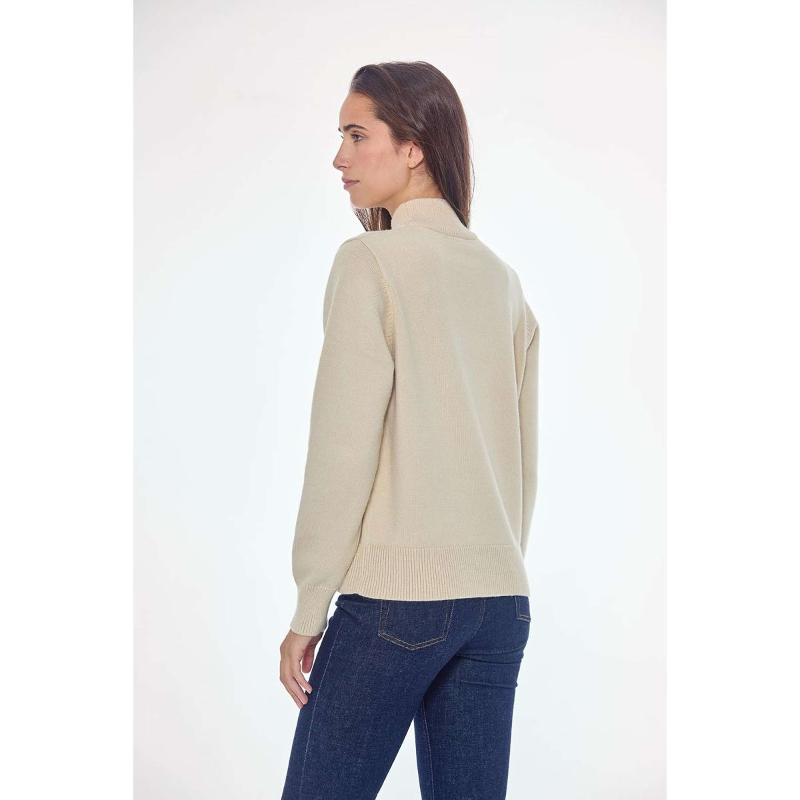 Harcour Pull Plaza Femme Ivoire