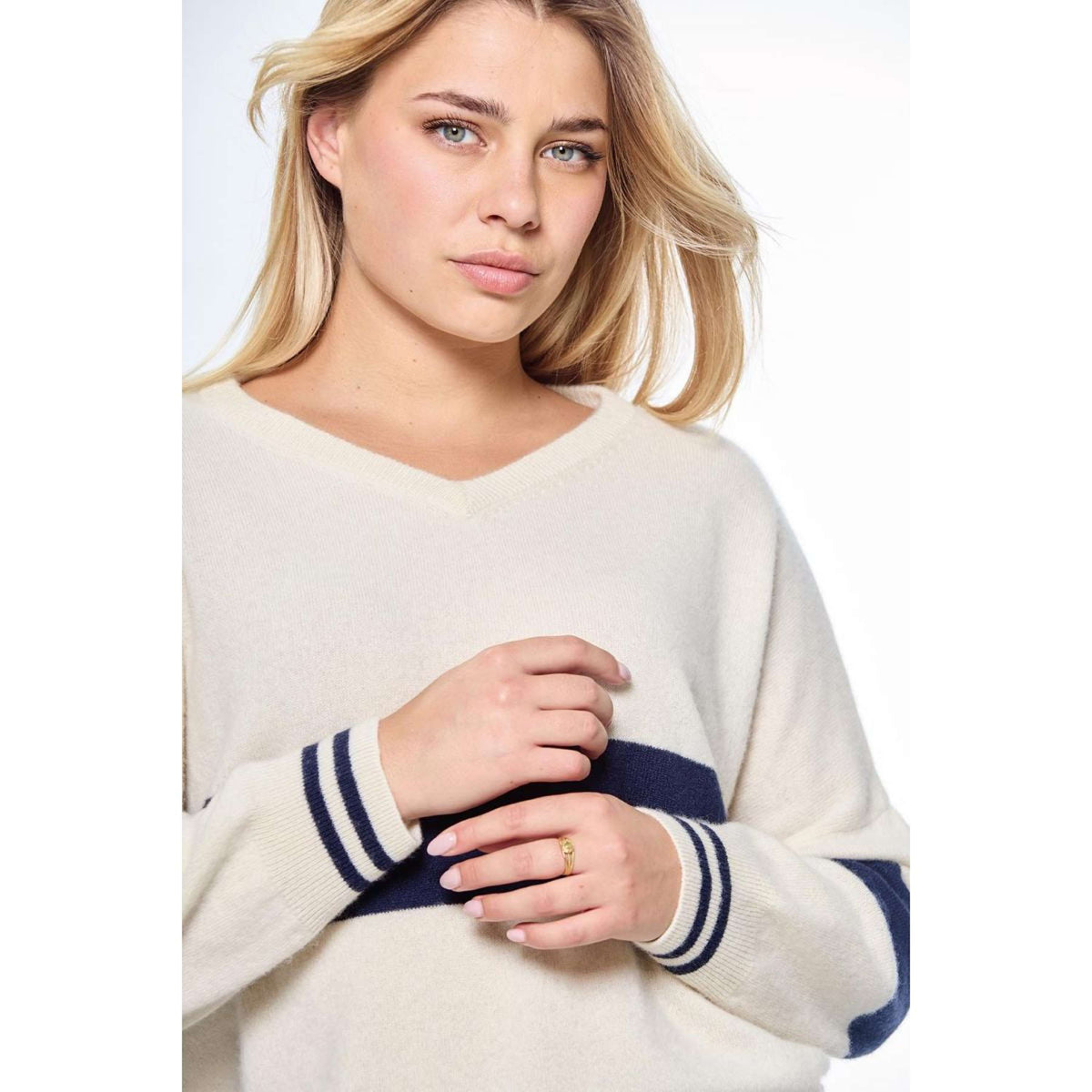 Harcour Pull Polisa Femme Ivoire