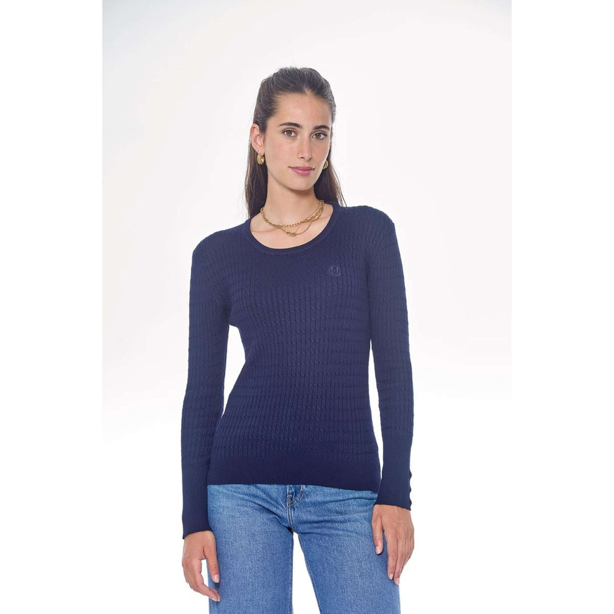 Harcour Pull Pompadou Femme Marin