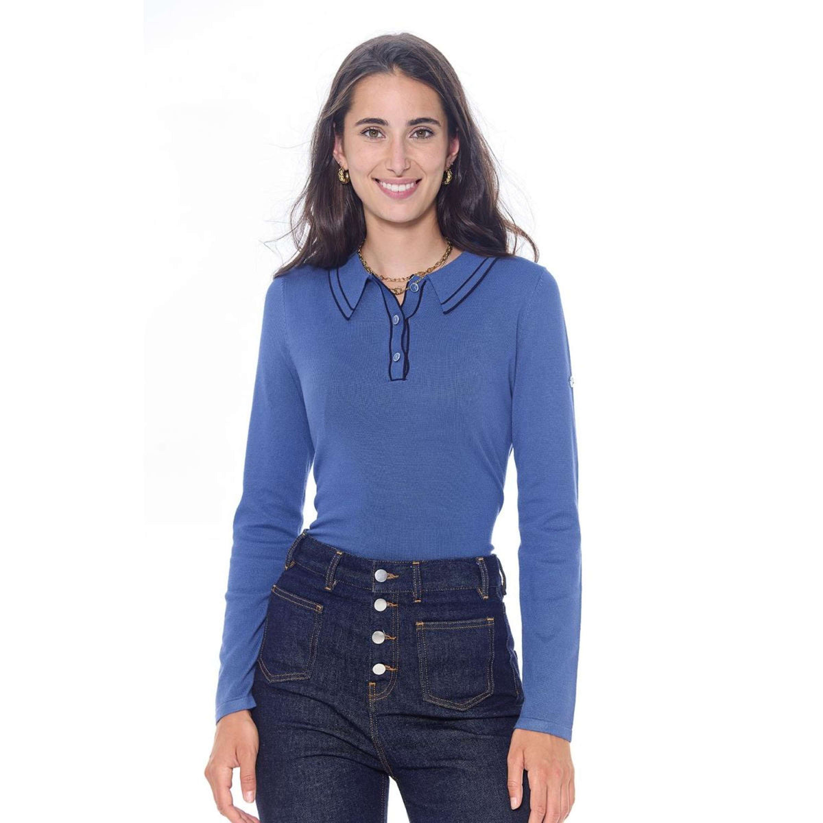 Harcour Polo Popi Femme Steel Blue