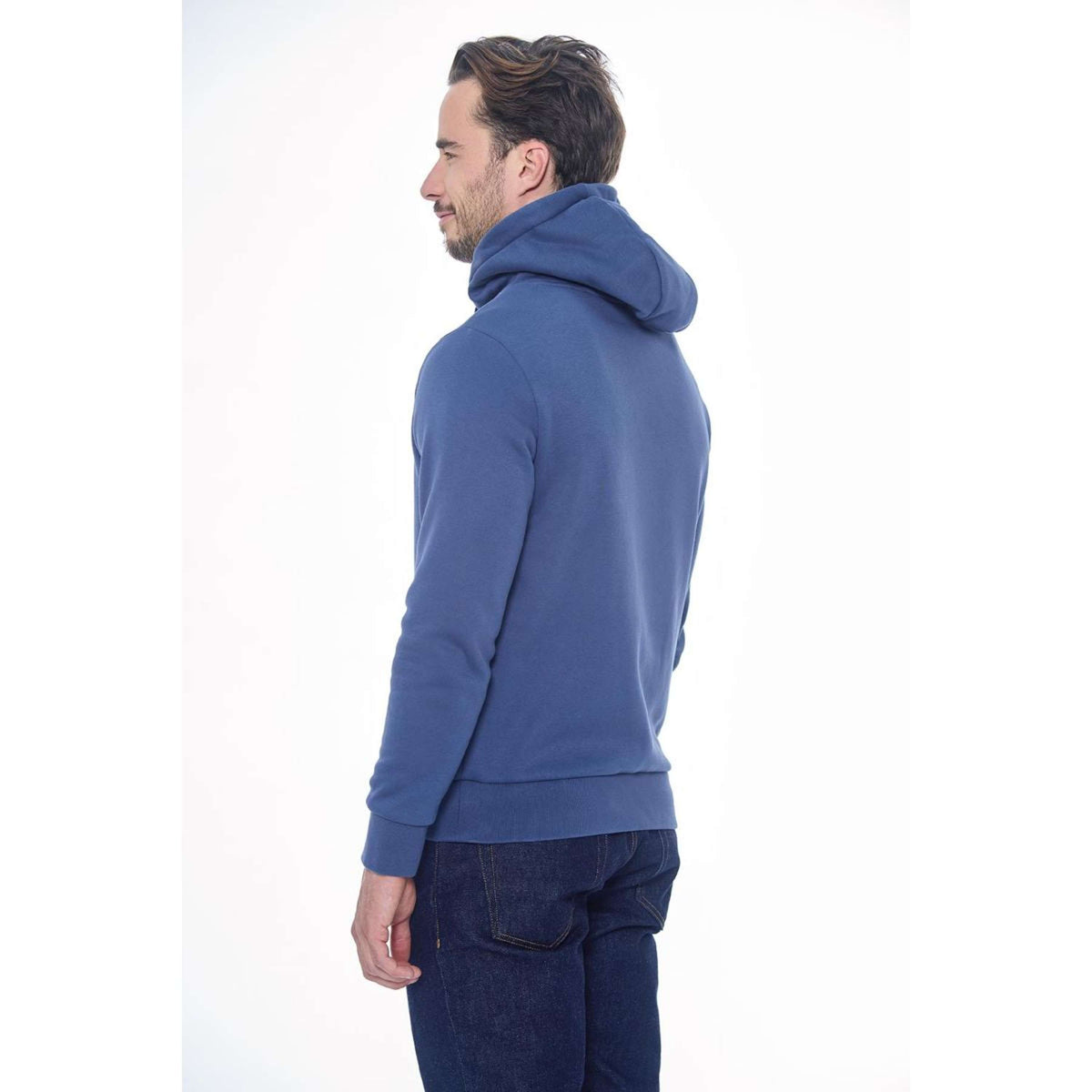 Harcour Pull col Hoodie Samy Unisex Steel Blue