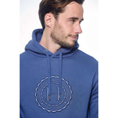 Harcour Pull col Hoodie Samy Unisex Steel Blue