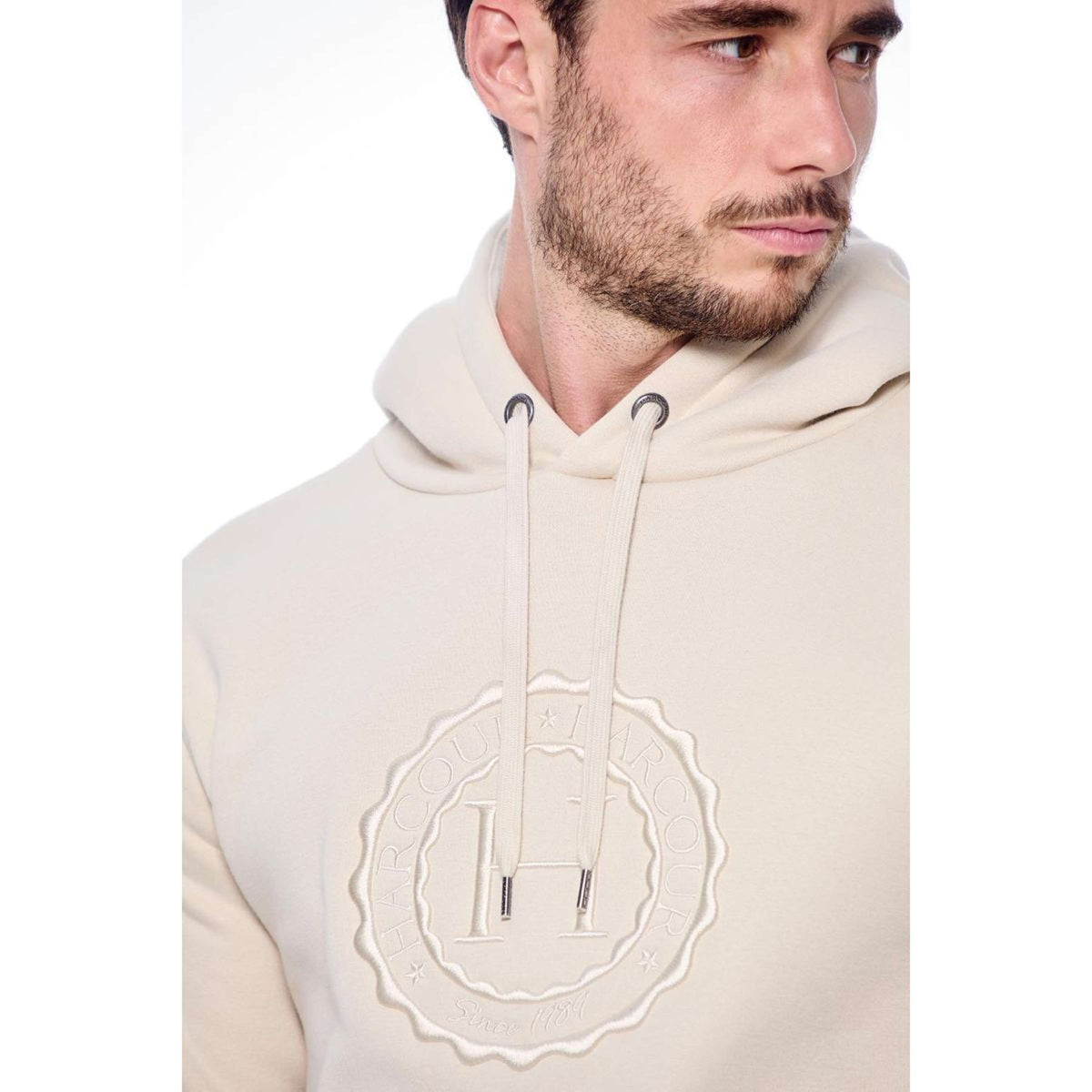 Harcour Pull col Hoodie Samy Unisex Ivoire