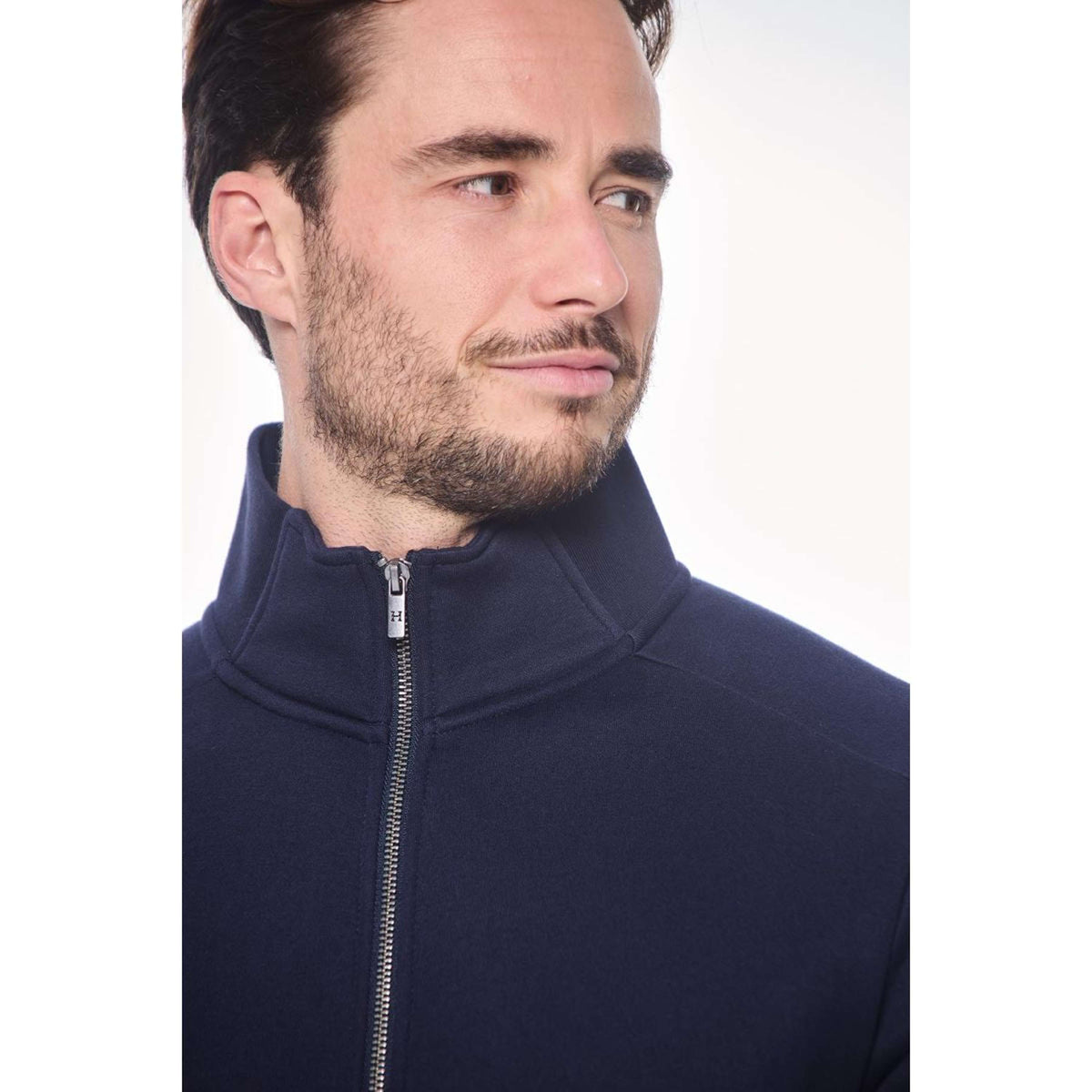 Harcour Pull col Hoodie Saxo Hommes Marin